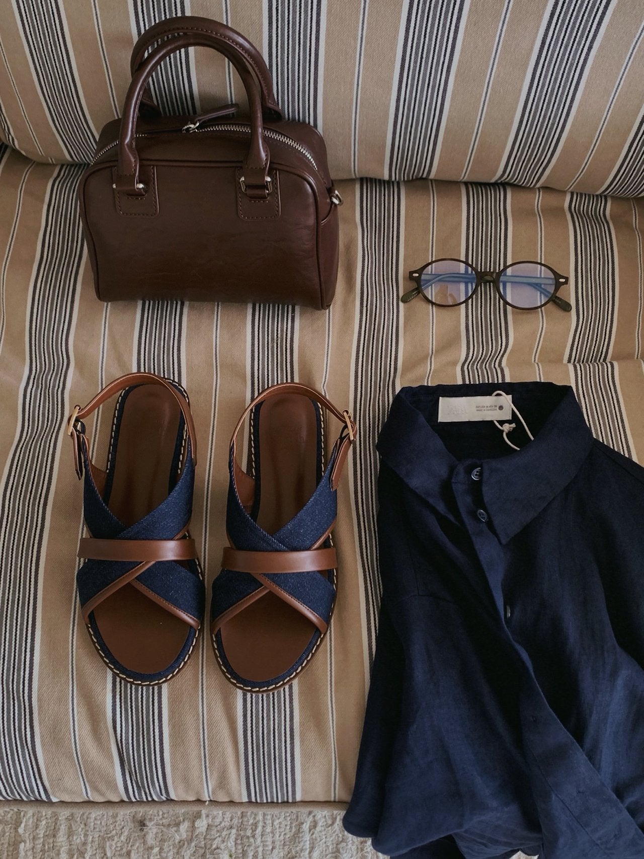 Canvas X-strap Sandal