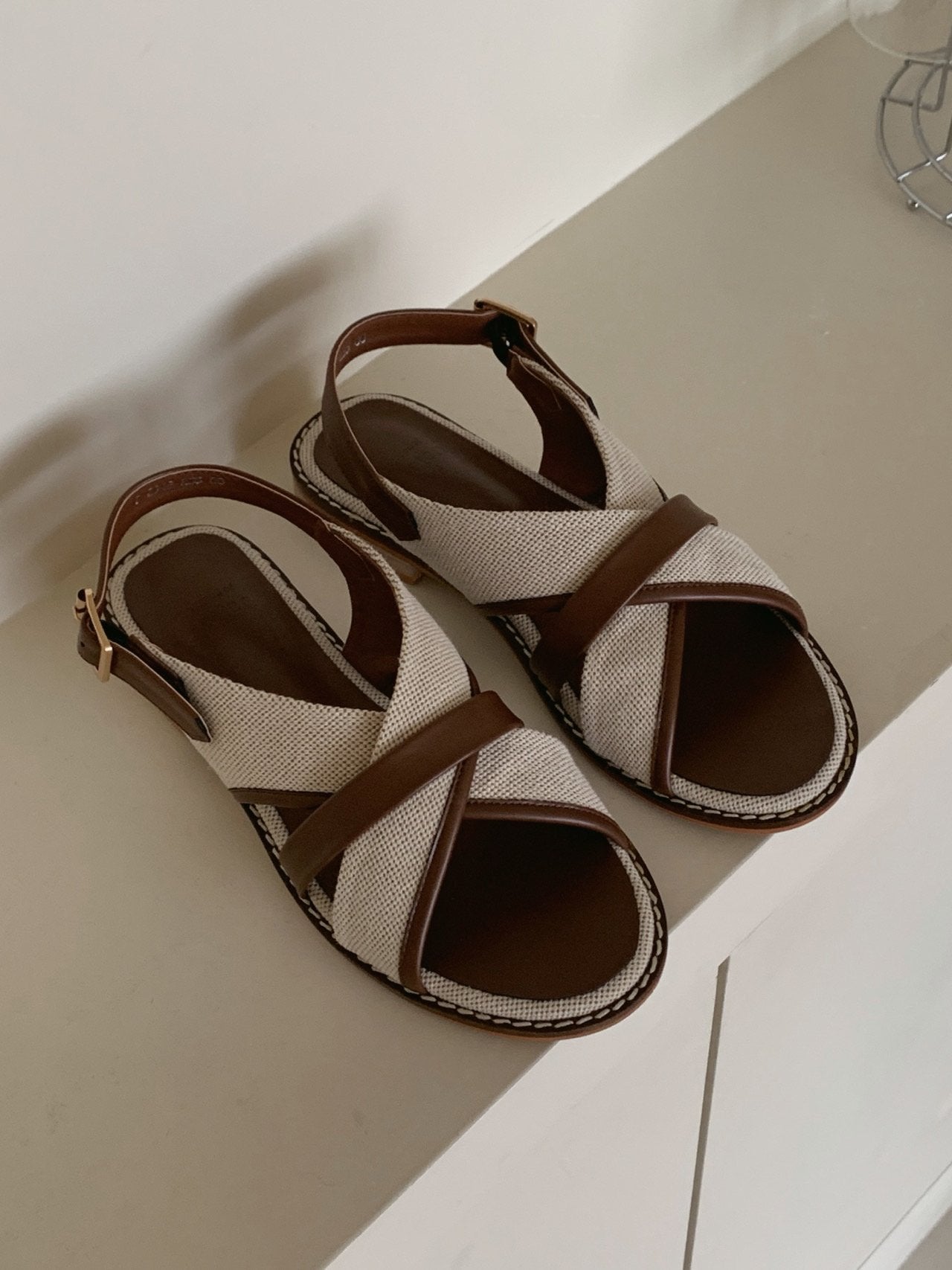 Canvas X-strap Sandal