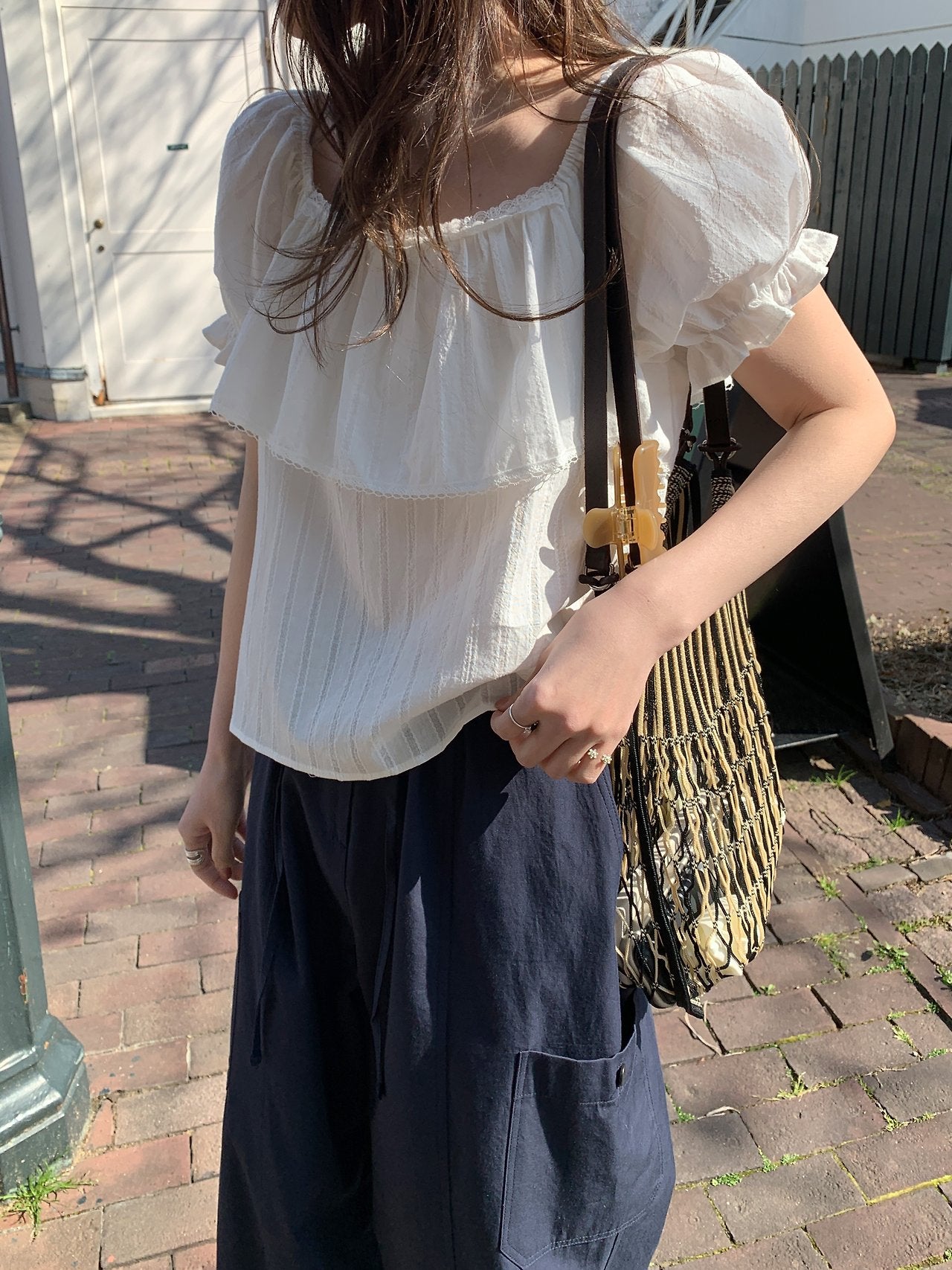 Fre off blouse