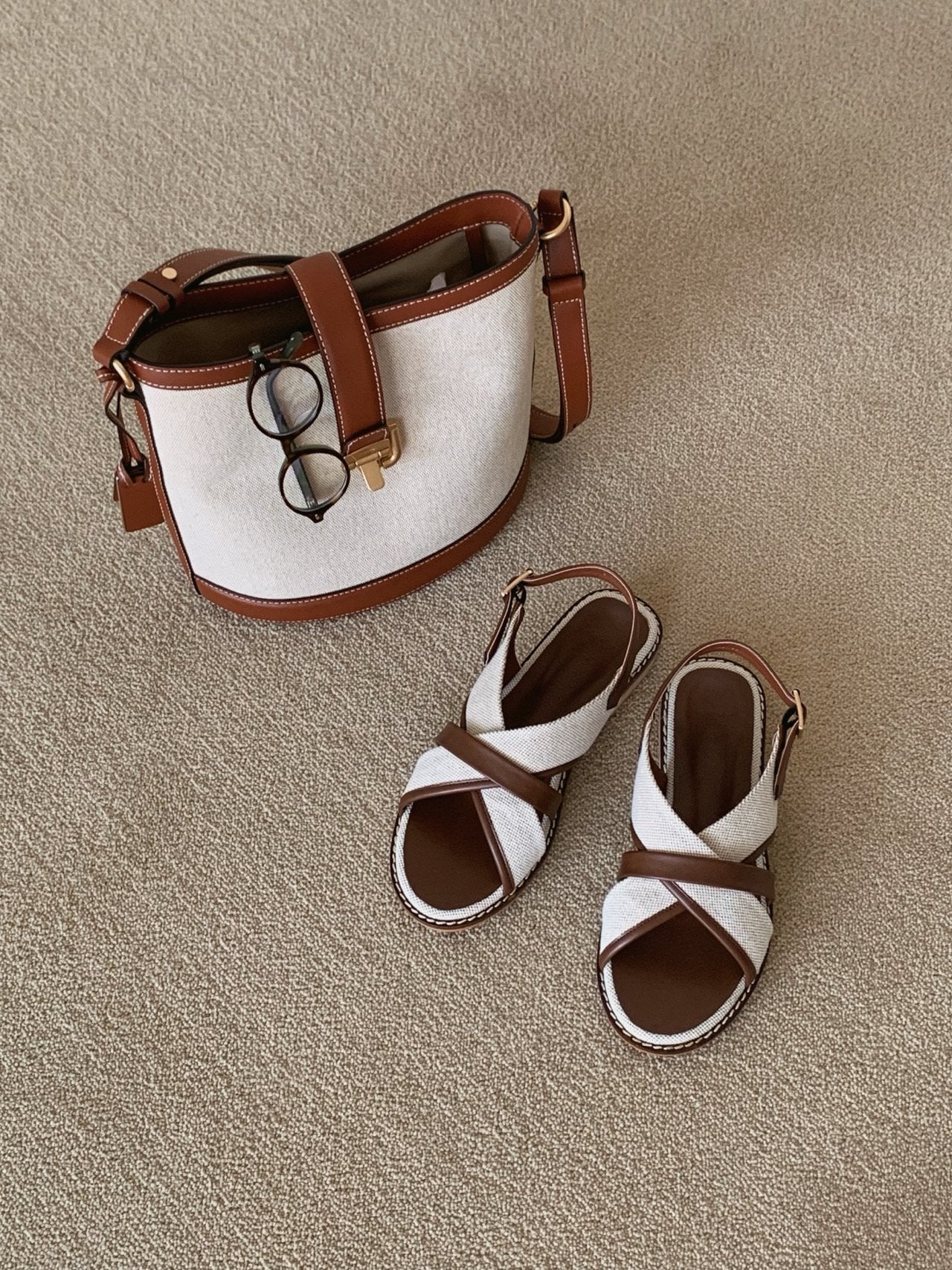 Canvas X-strap Sandal