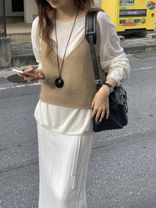 Amelie angora knit bustier-3col