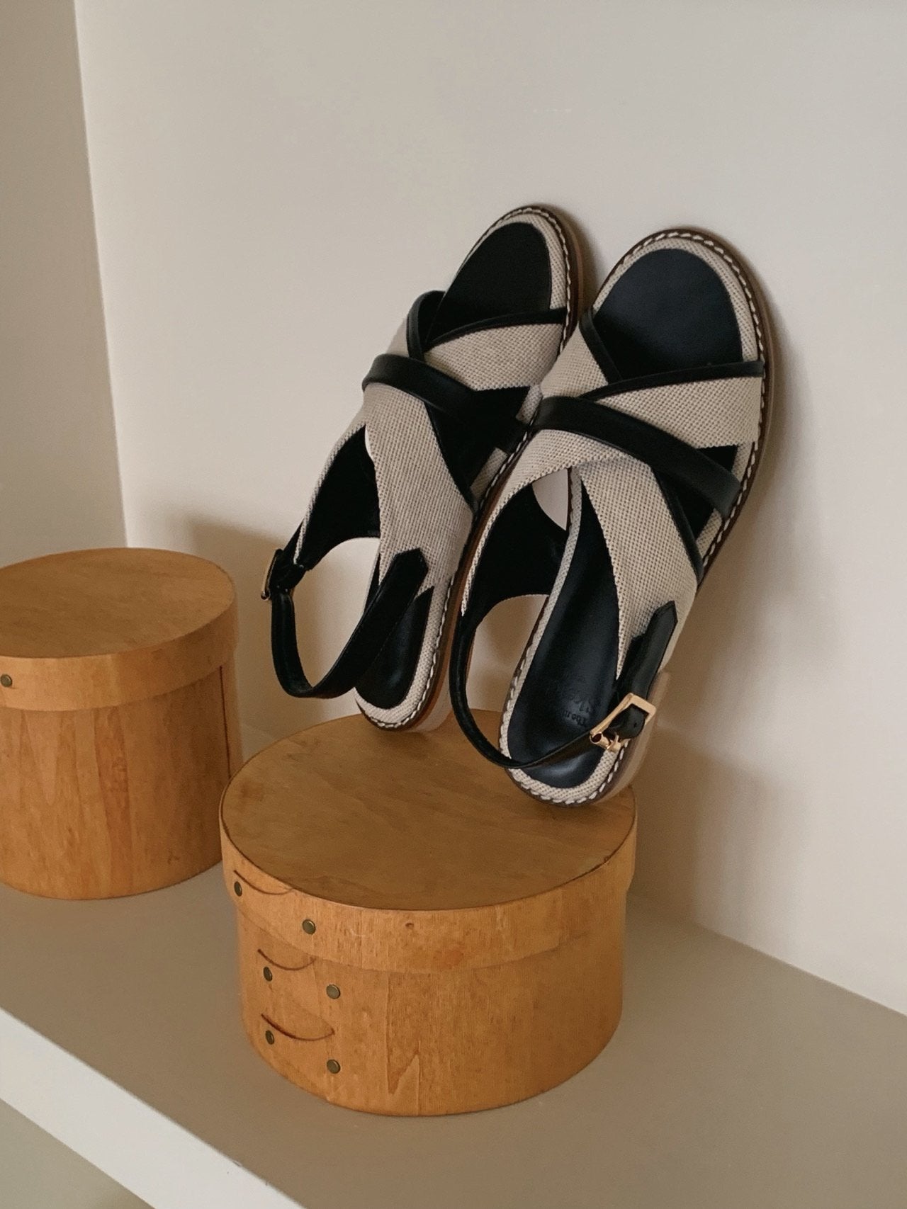 Canvas X-strap Sandal