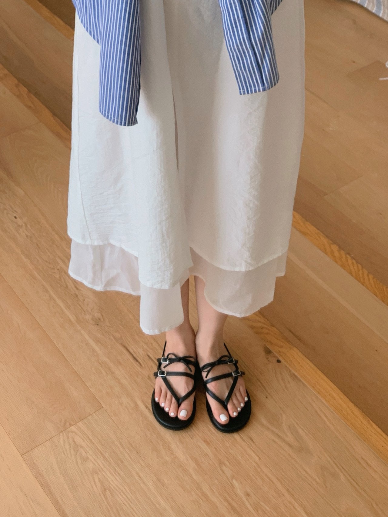 Monet Ribbon Sandals