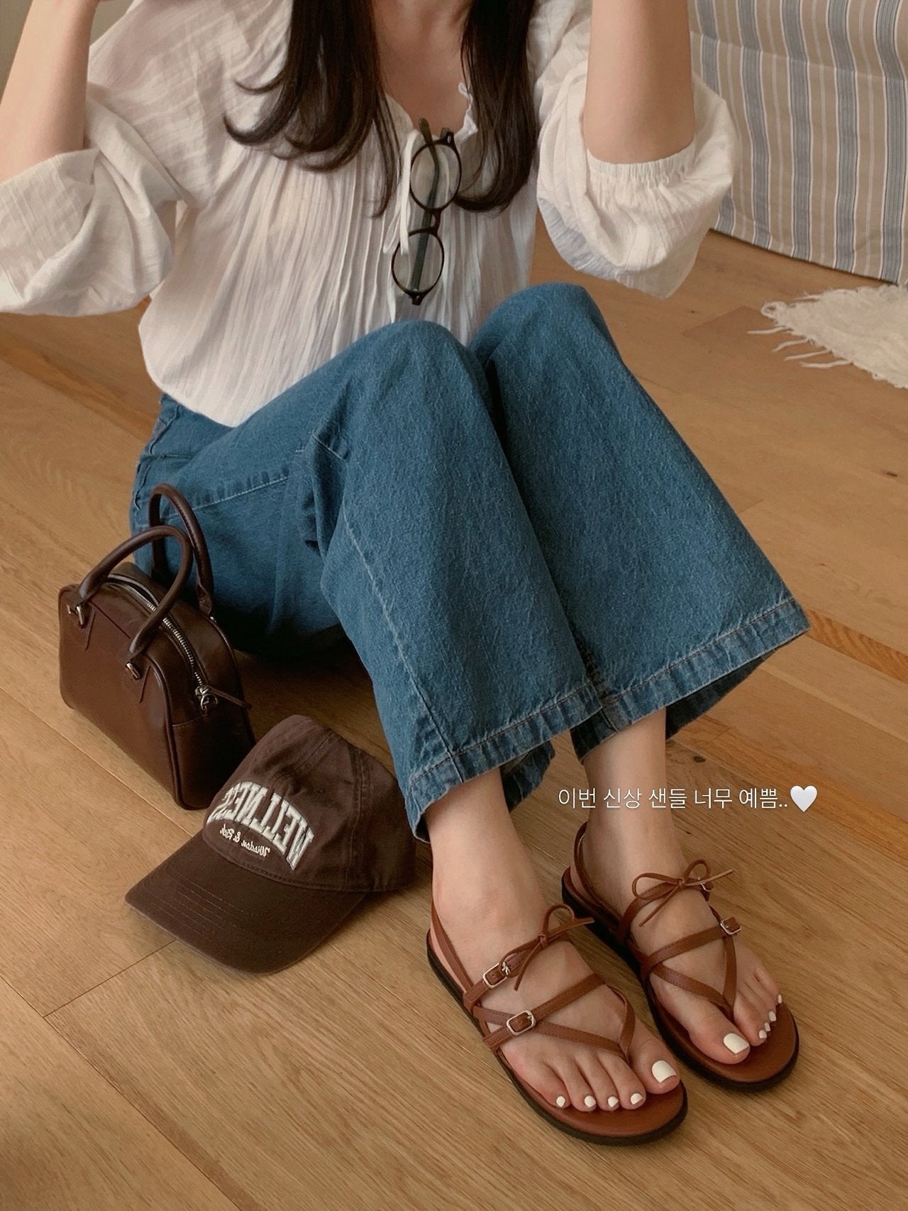 Monet Ribbon Sandals