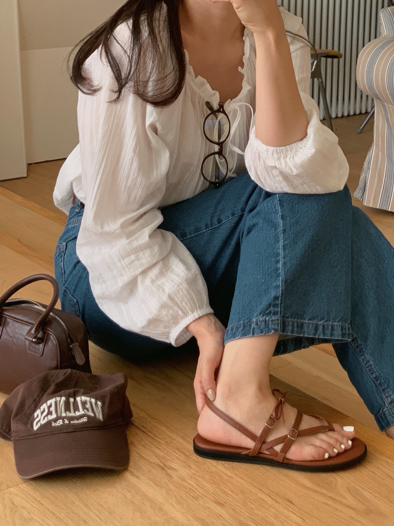 Monet Ribbon Sandals