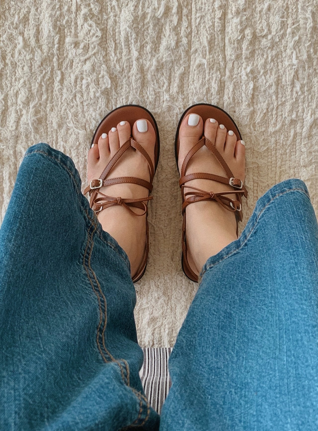 Monet Ribbon Sandals