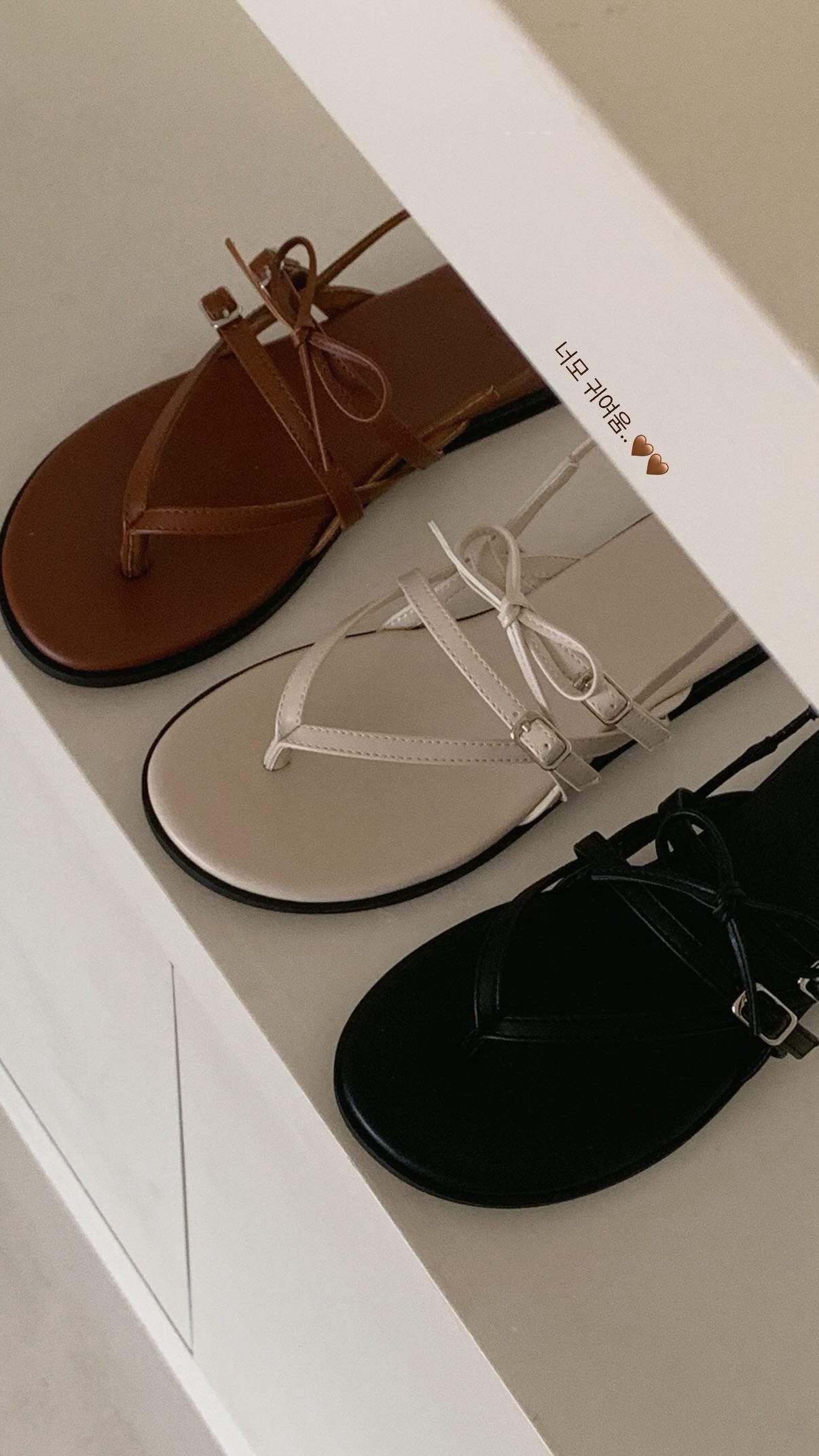 Monet Ribbon Sandals