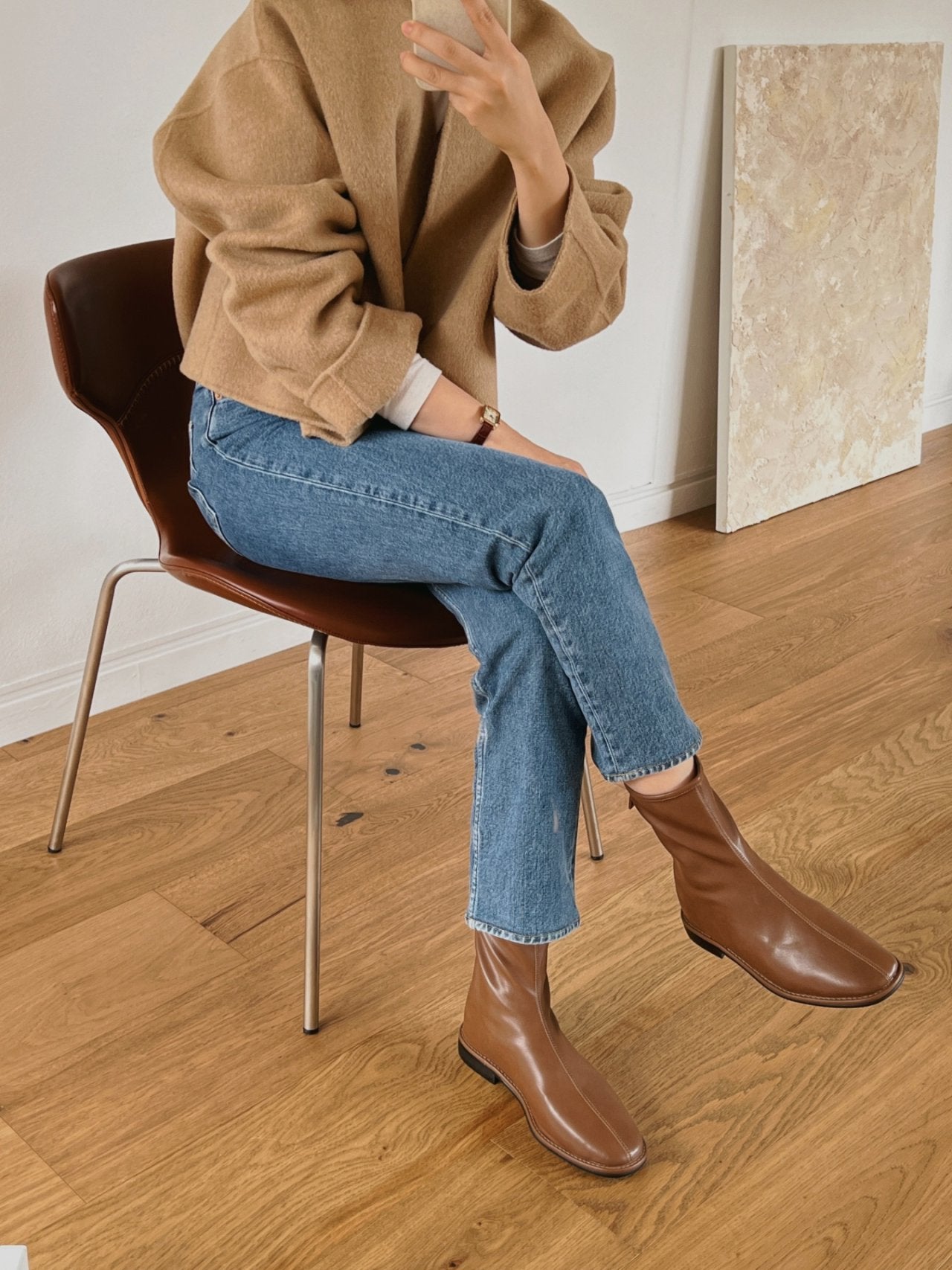 Madeleine stitch ankle boots-2col