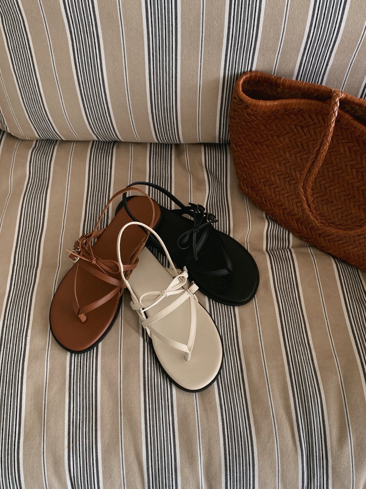 Monet Ribbon Sandals