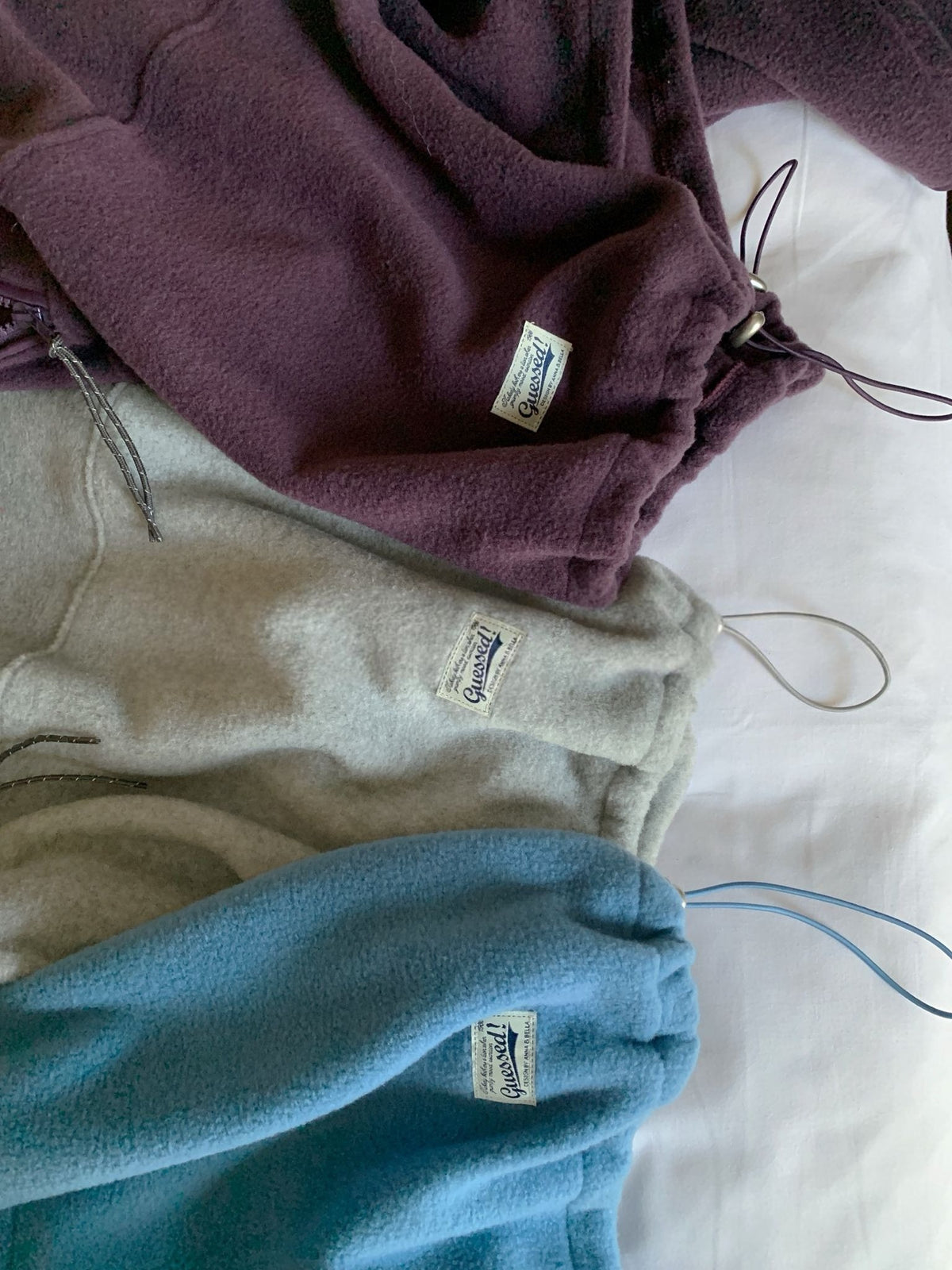 every fleece half zip up-5col