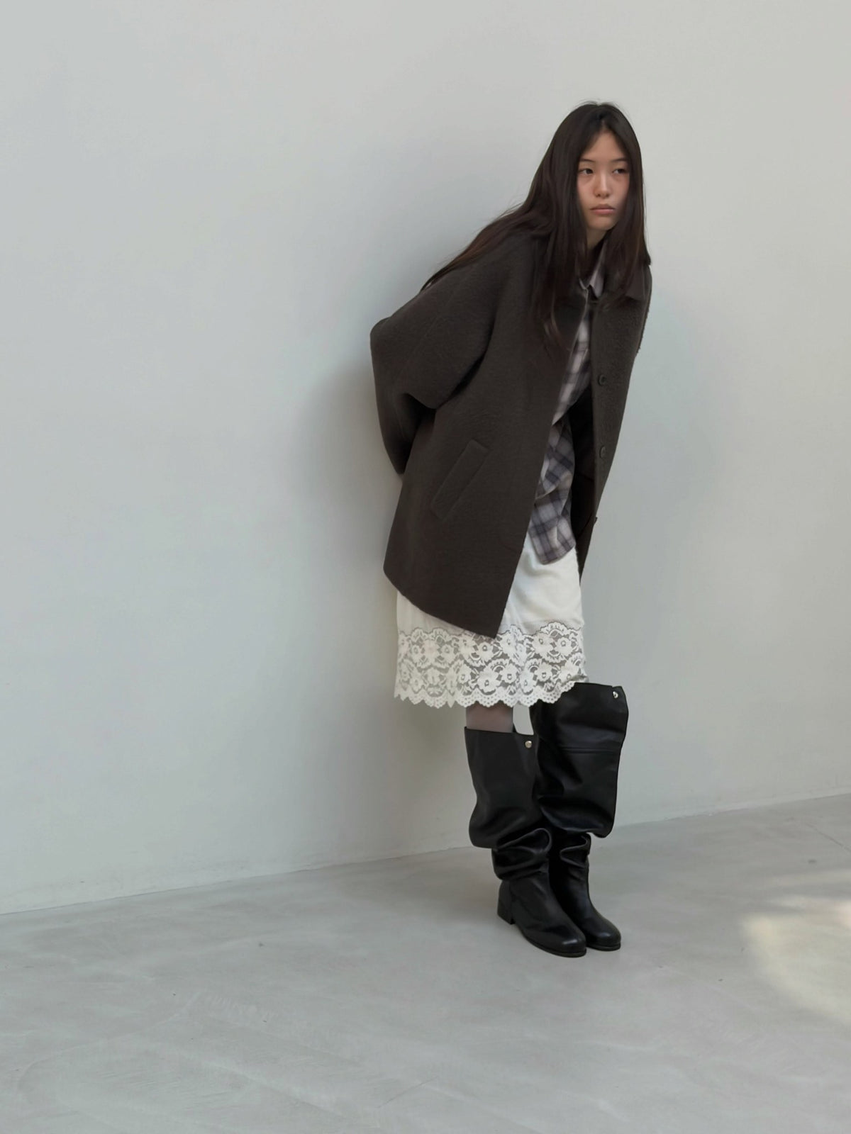 ove alpaca hand coat-2col