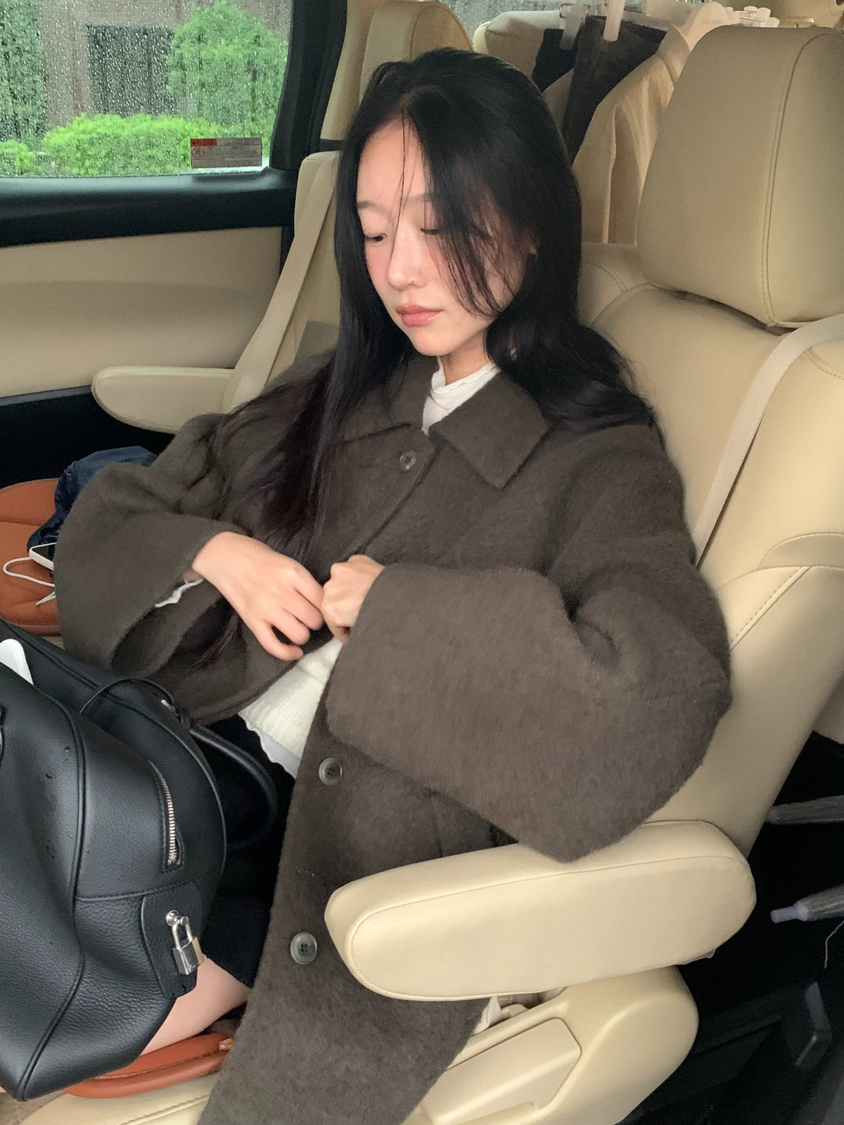 ove alpaca hand coat-2col