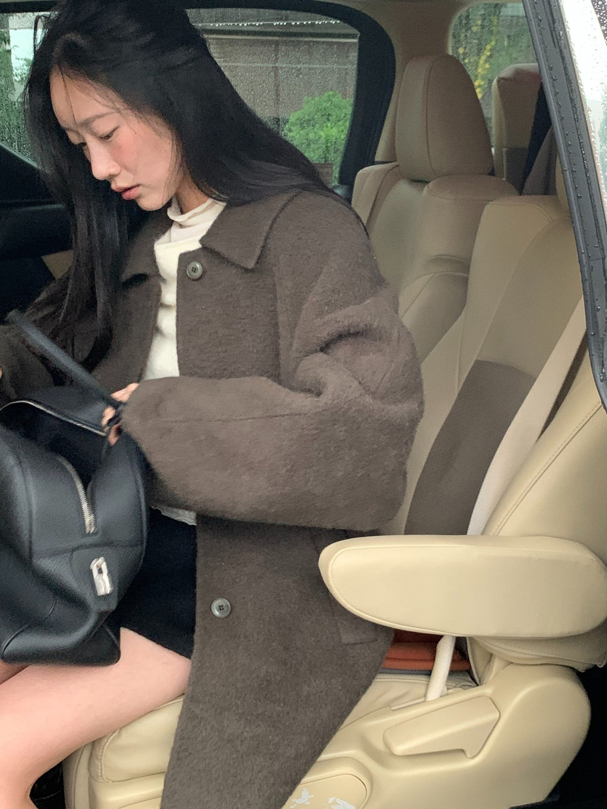 ove alpaca hand coat-2col