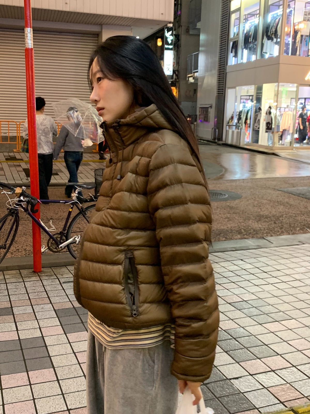 sheer shell down jacket-4col