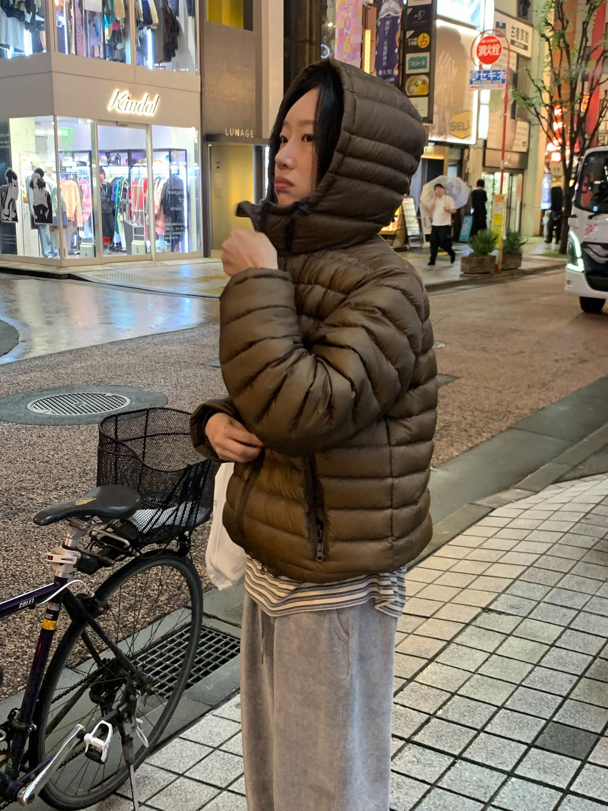 sheer shell down jacket-4col