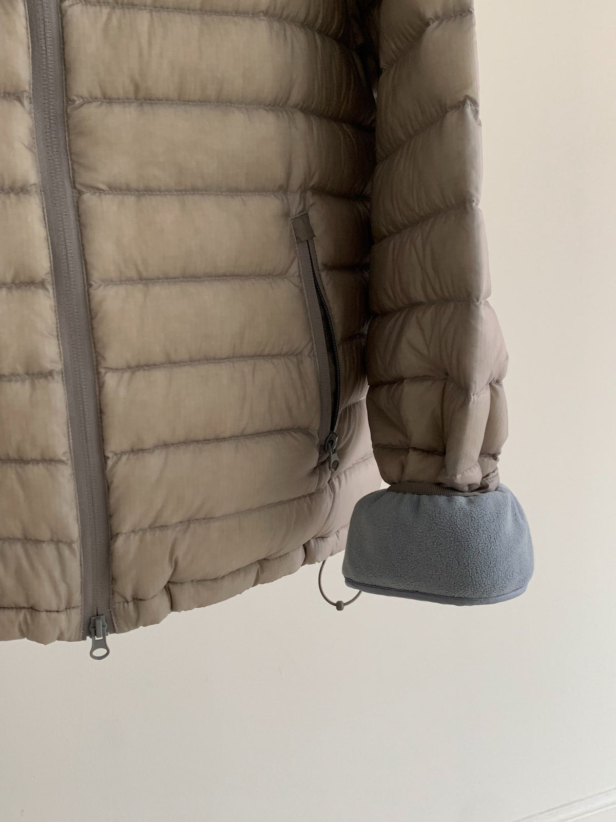 sheer shell down jacket-4col