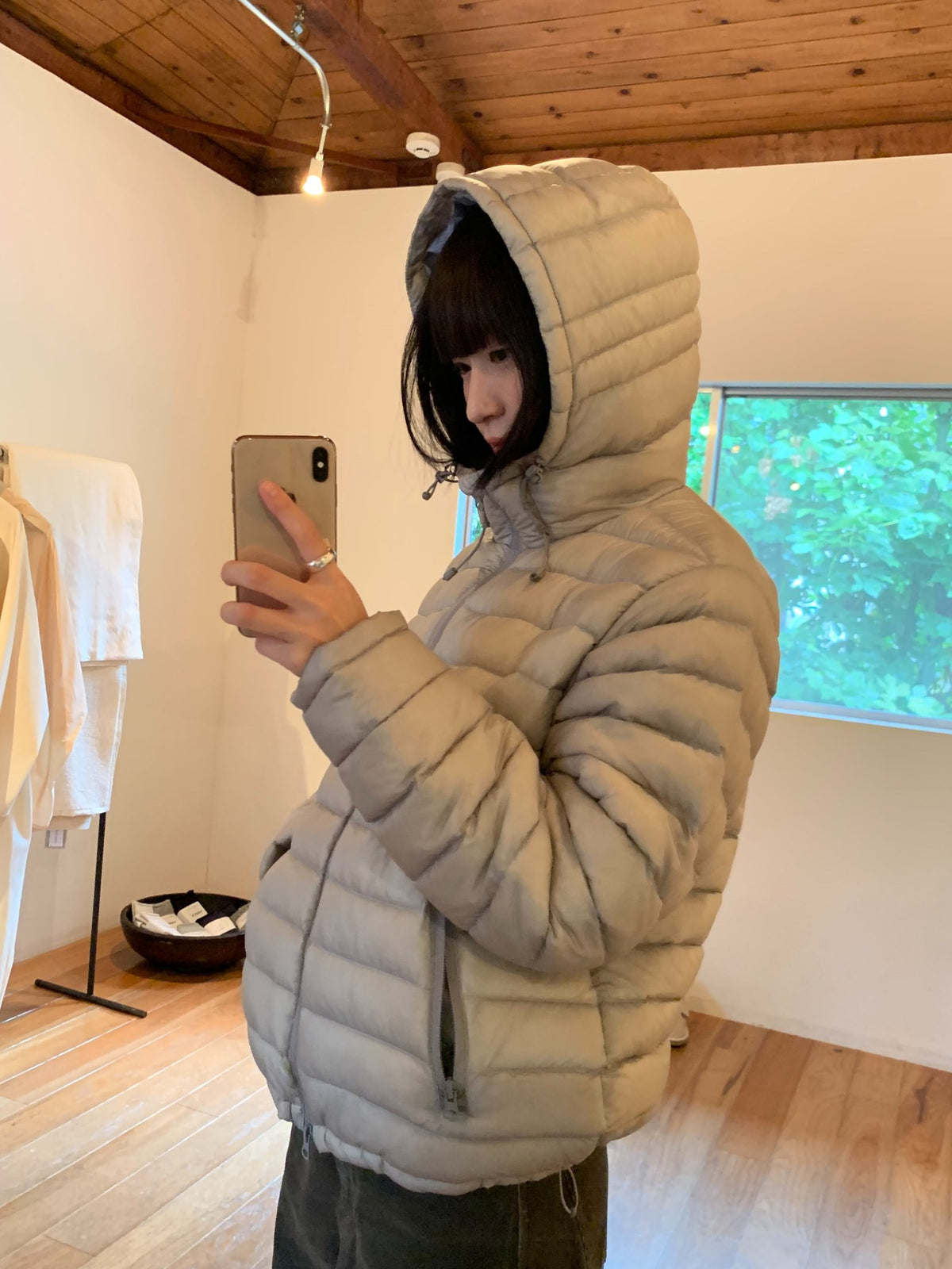 sheer shell down jacket-4col