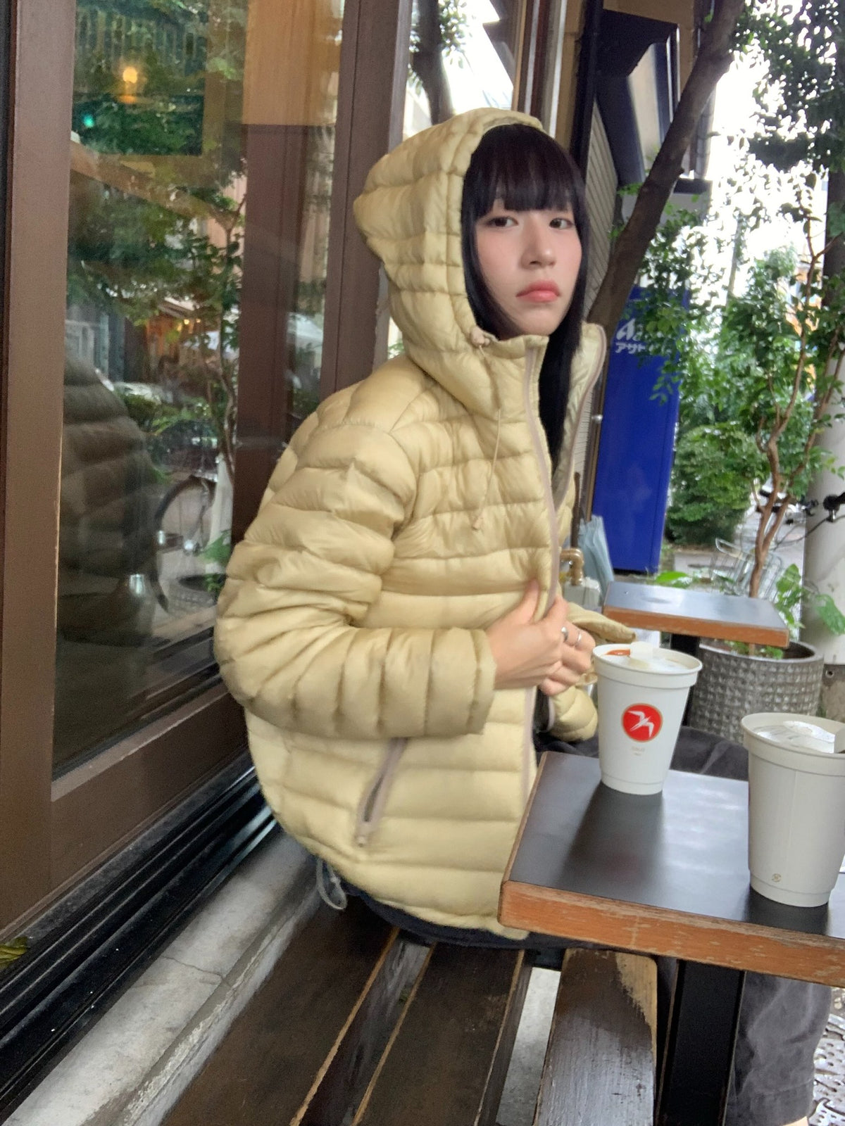 sheer shell down jacket-4col