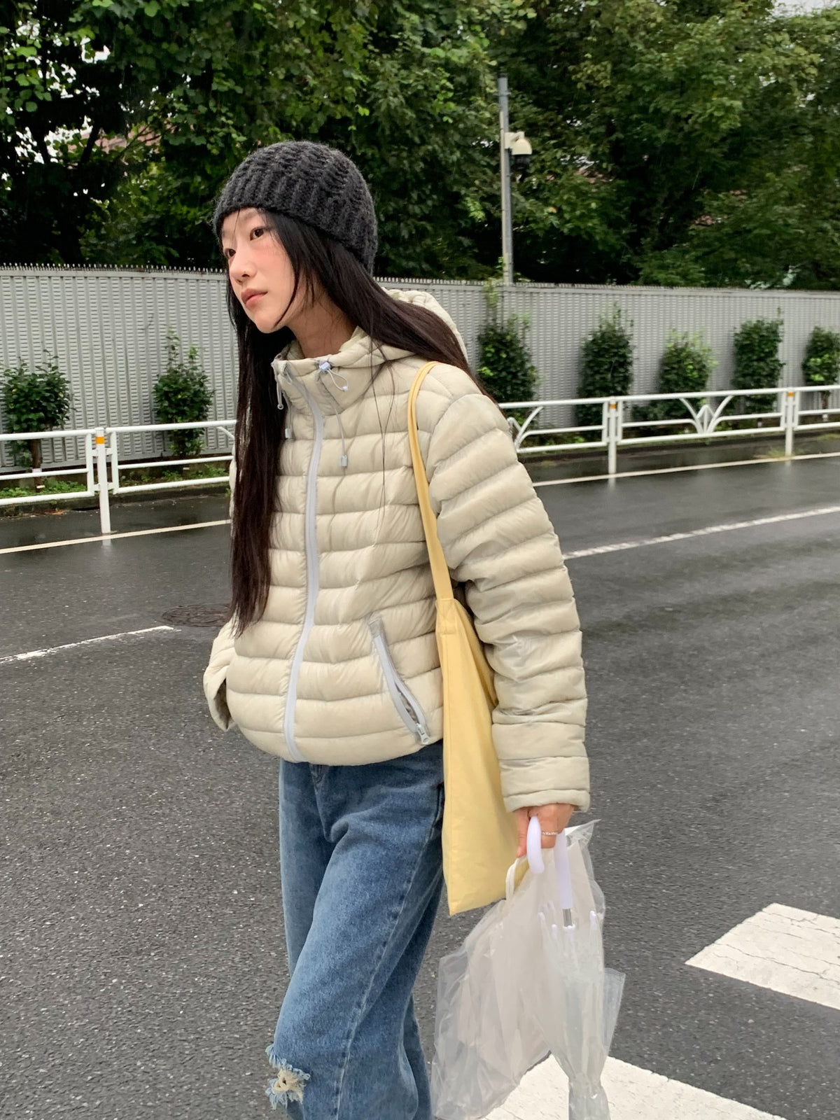 sheer shell down jacket-4col
