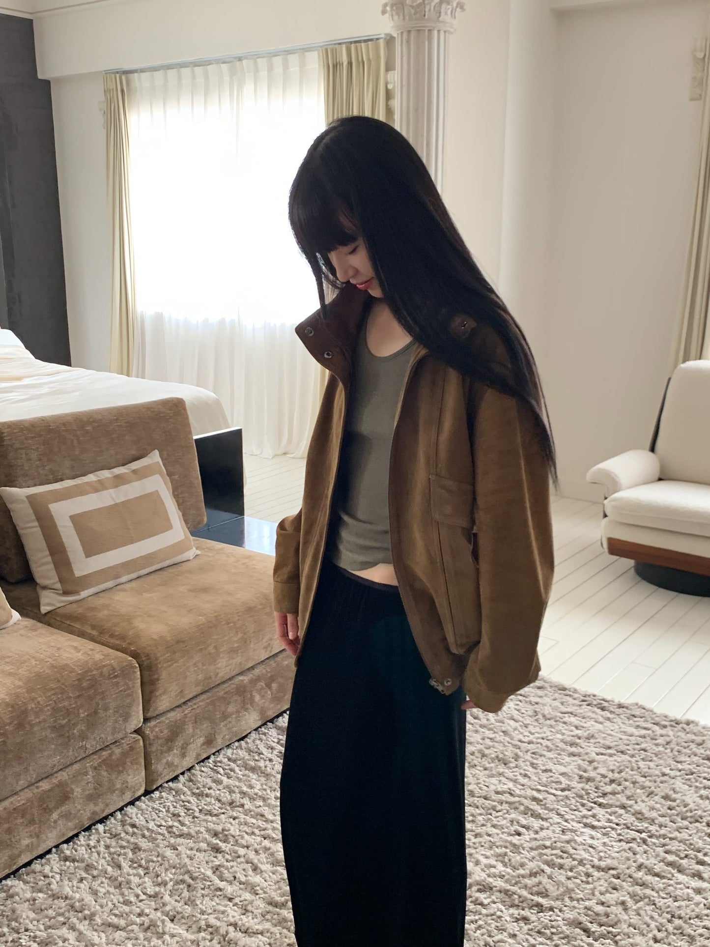 more suede jacket
