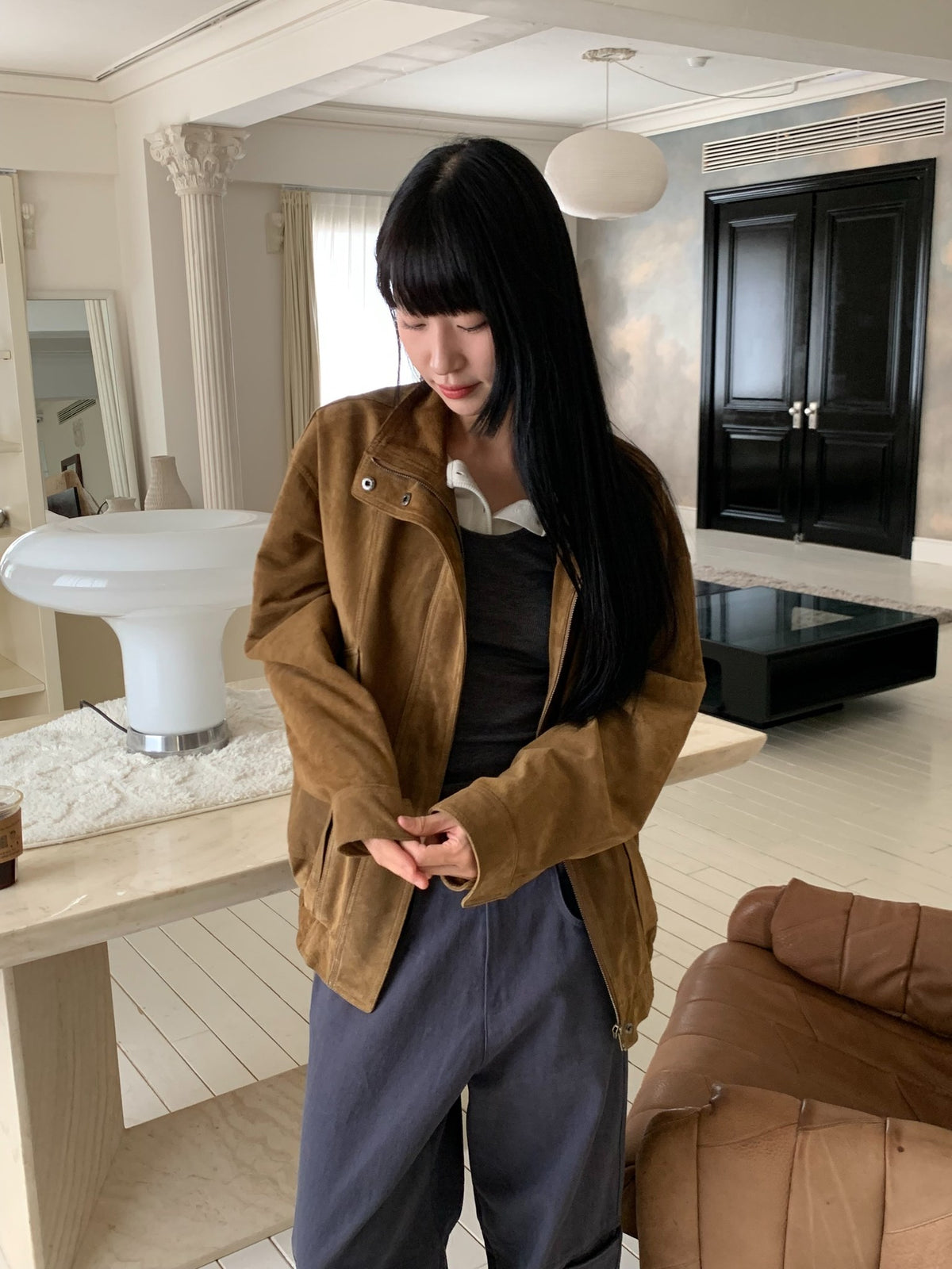 more suede jacket