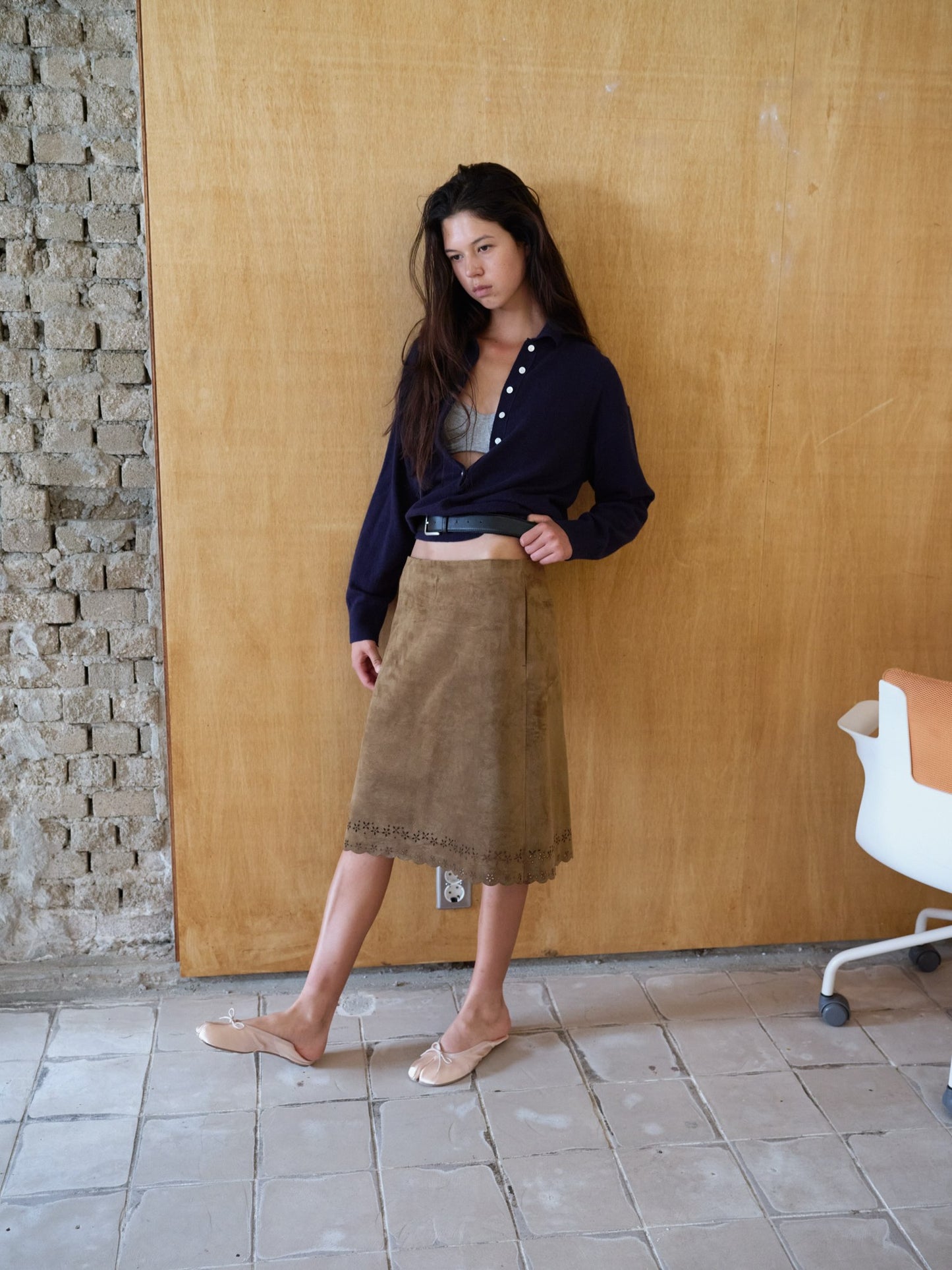 more suede skirt