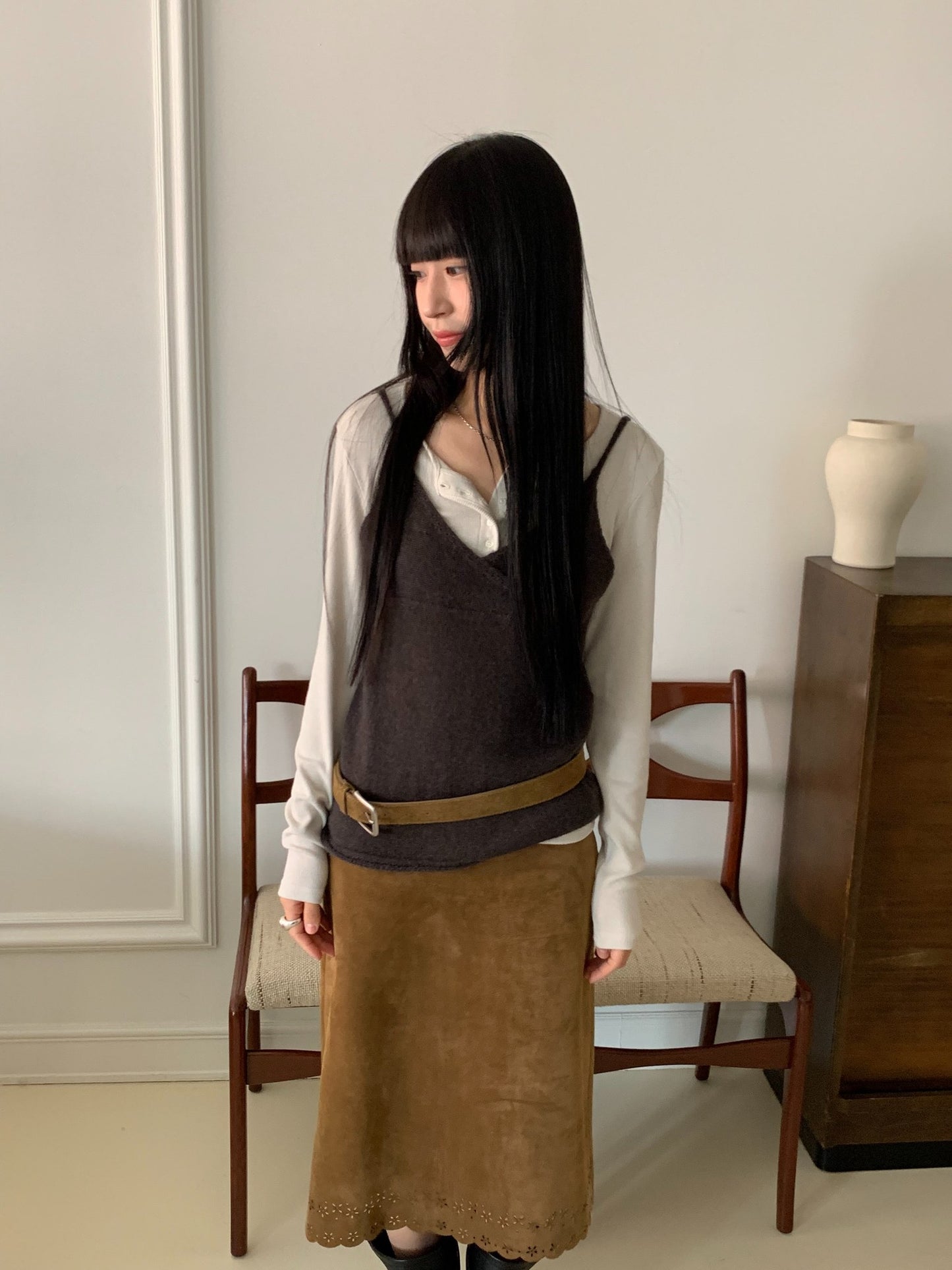 more suede skirt