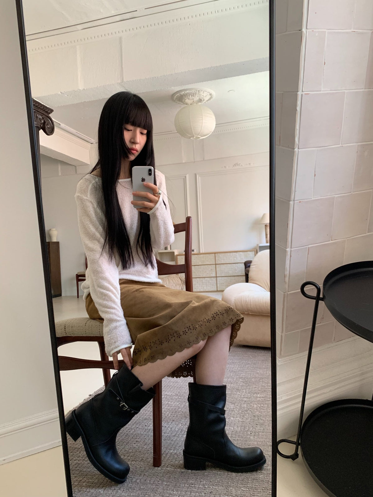 more suede skirt