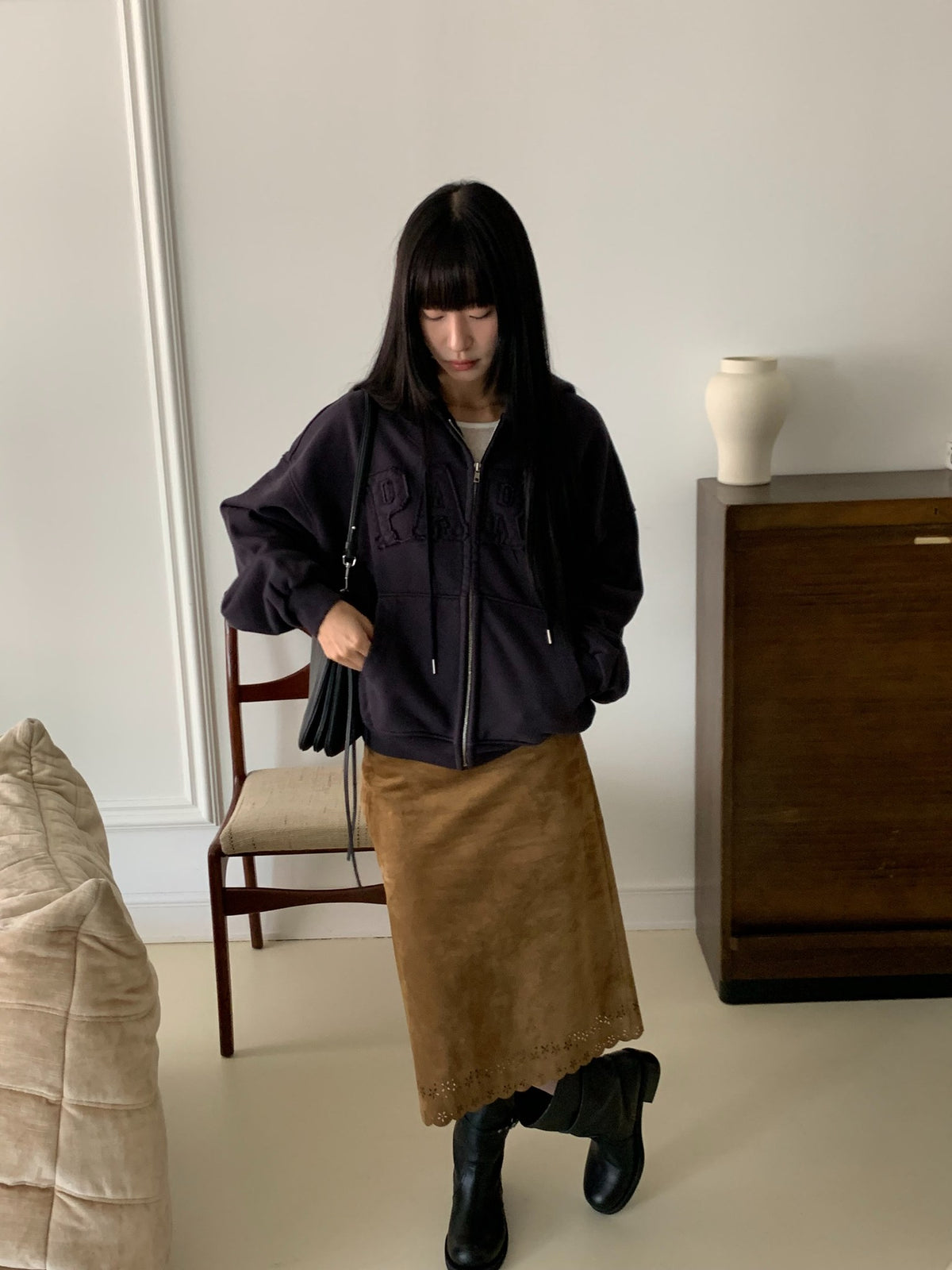 more suede skirt
