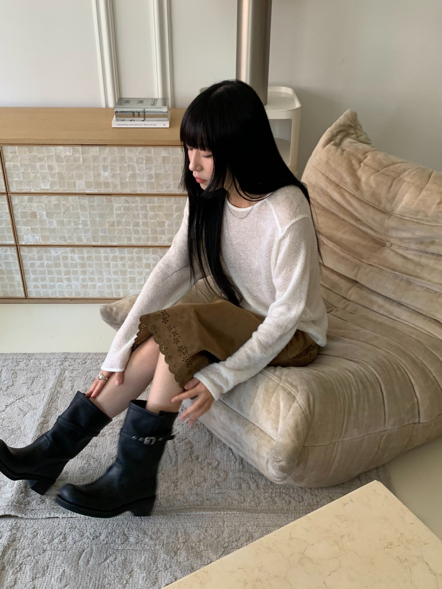 more suede skirt
