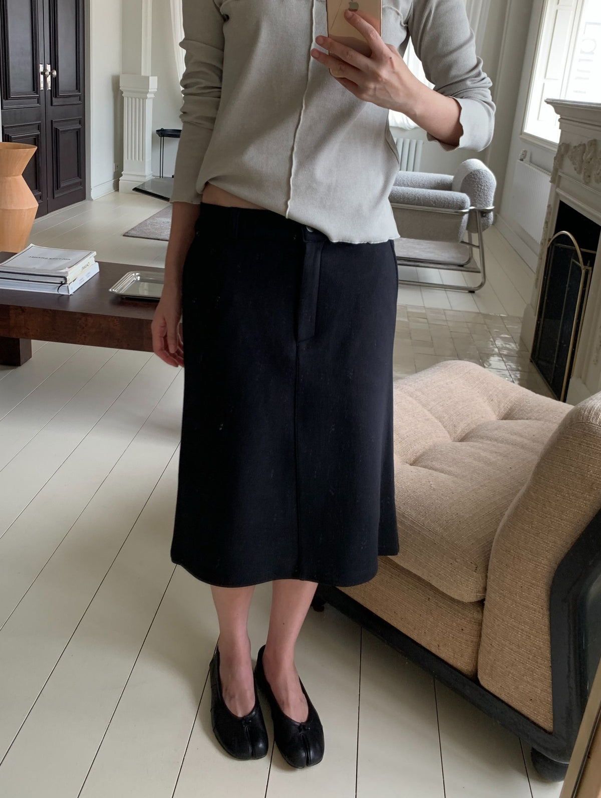 tony jersey skirt-2col