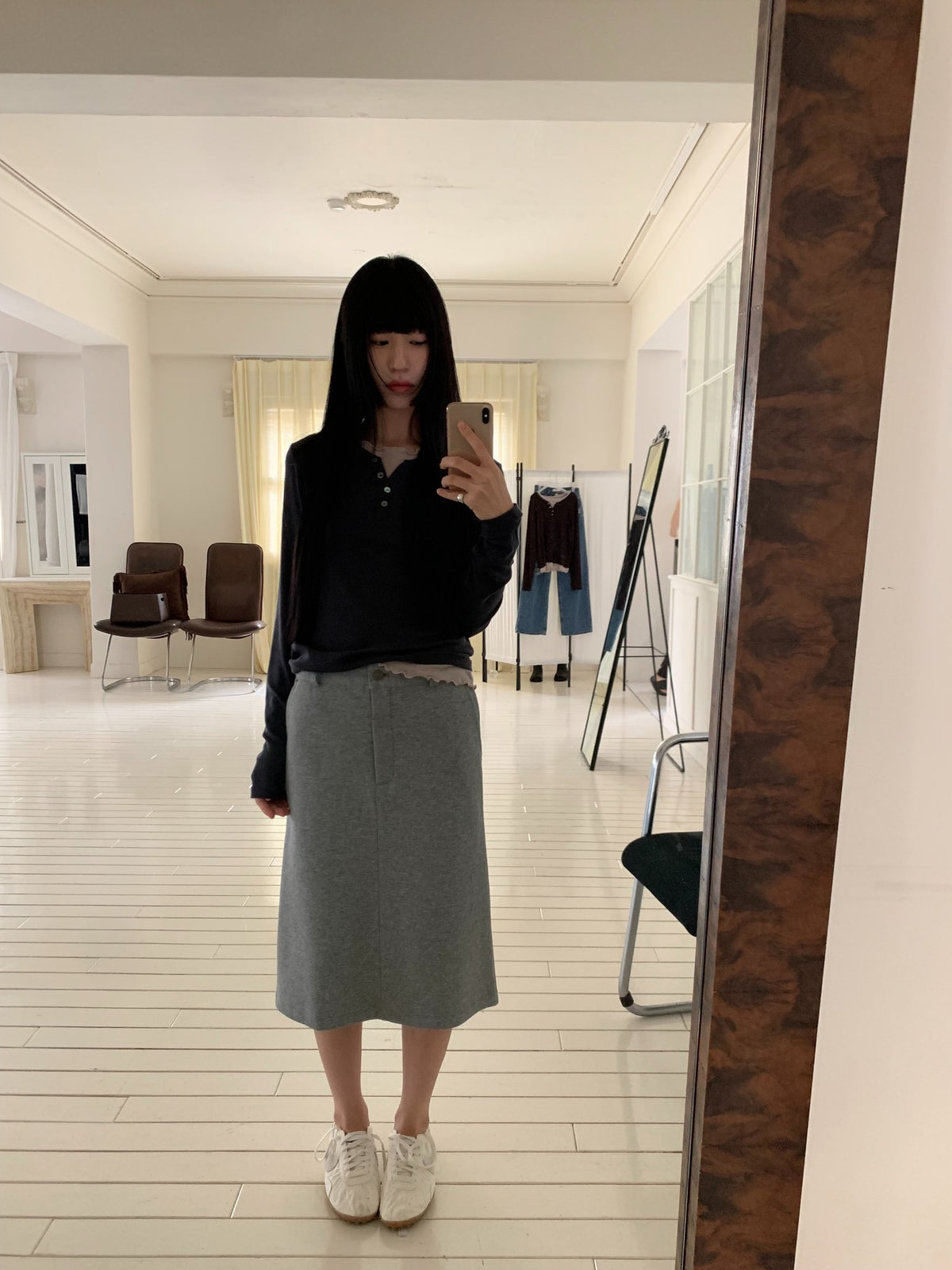 tony jersey skirt-2col