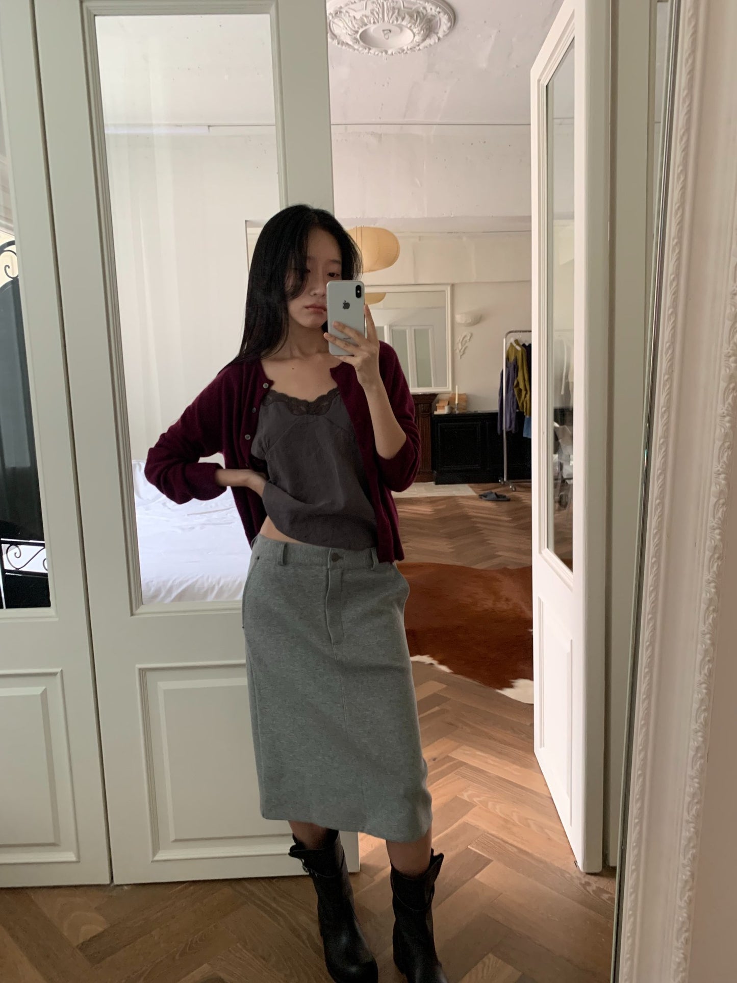 tony jersey skirt-2col