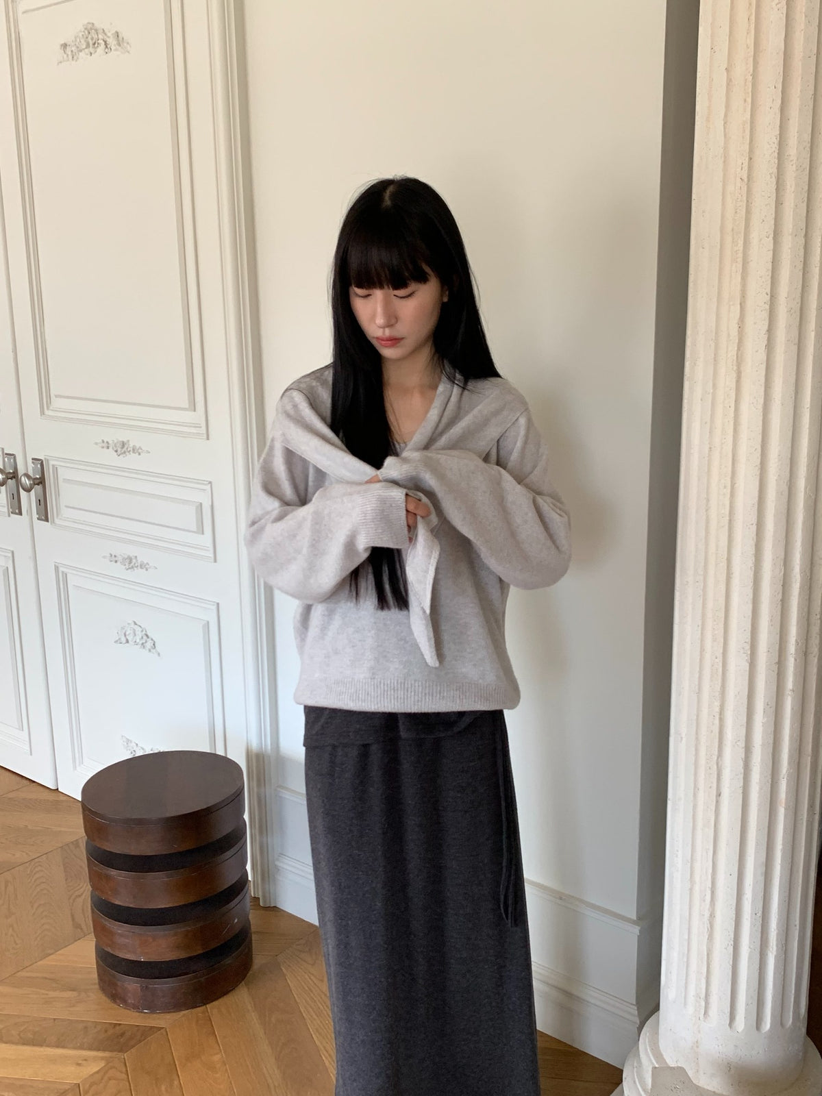 warming strap skirt-2col