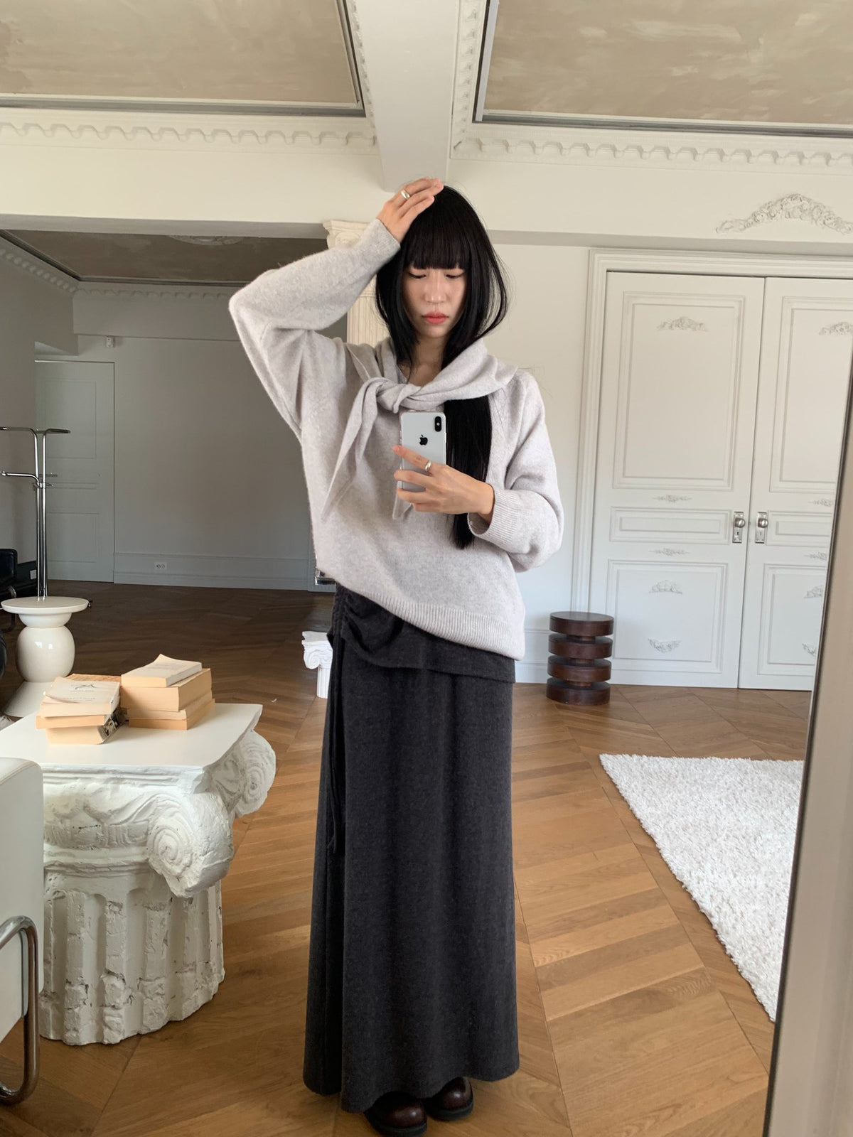 warming strap skirt-2col