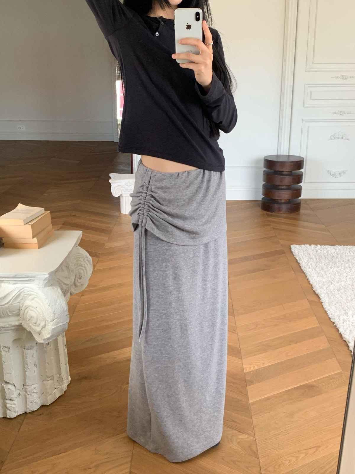 warming strap skirt-2col