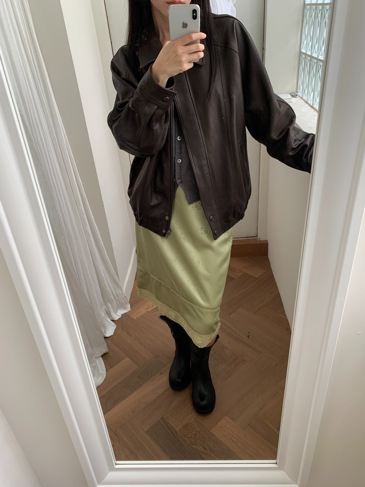 rina jacquard skirt