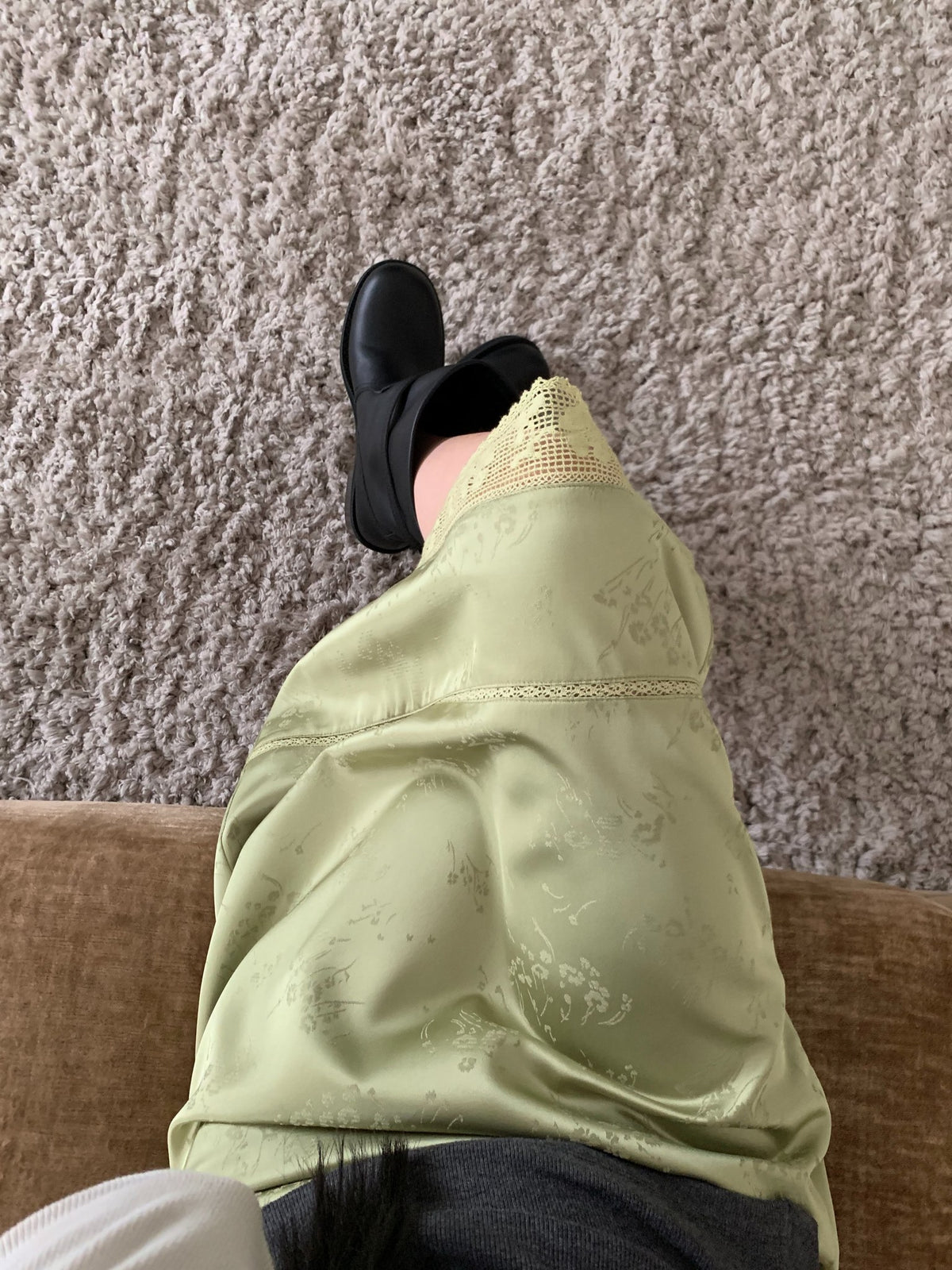 rina jacquard skirt