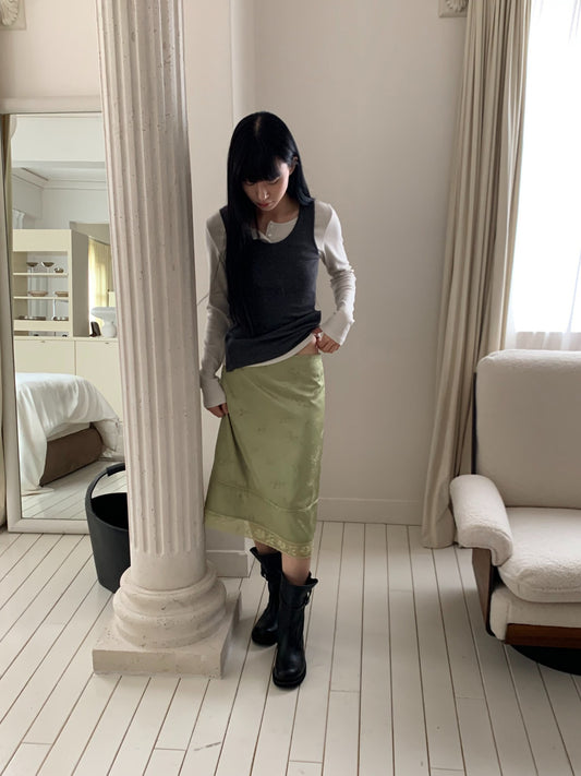 rina jacquard skirt