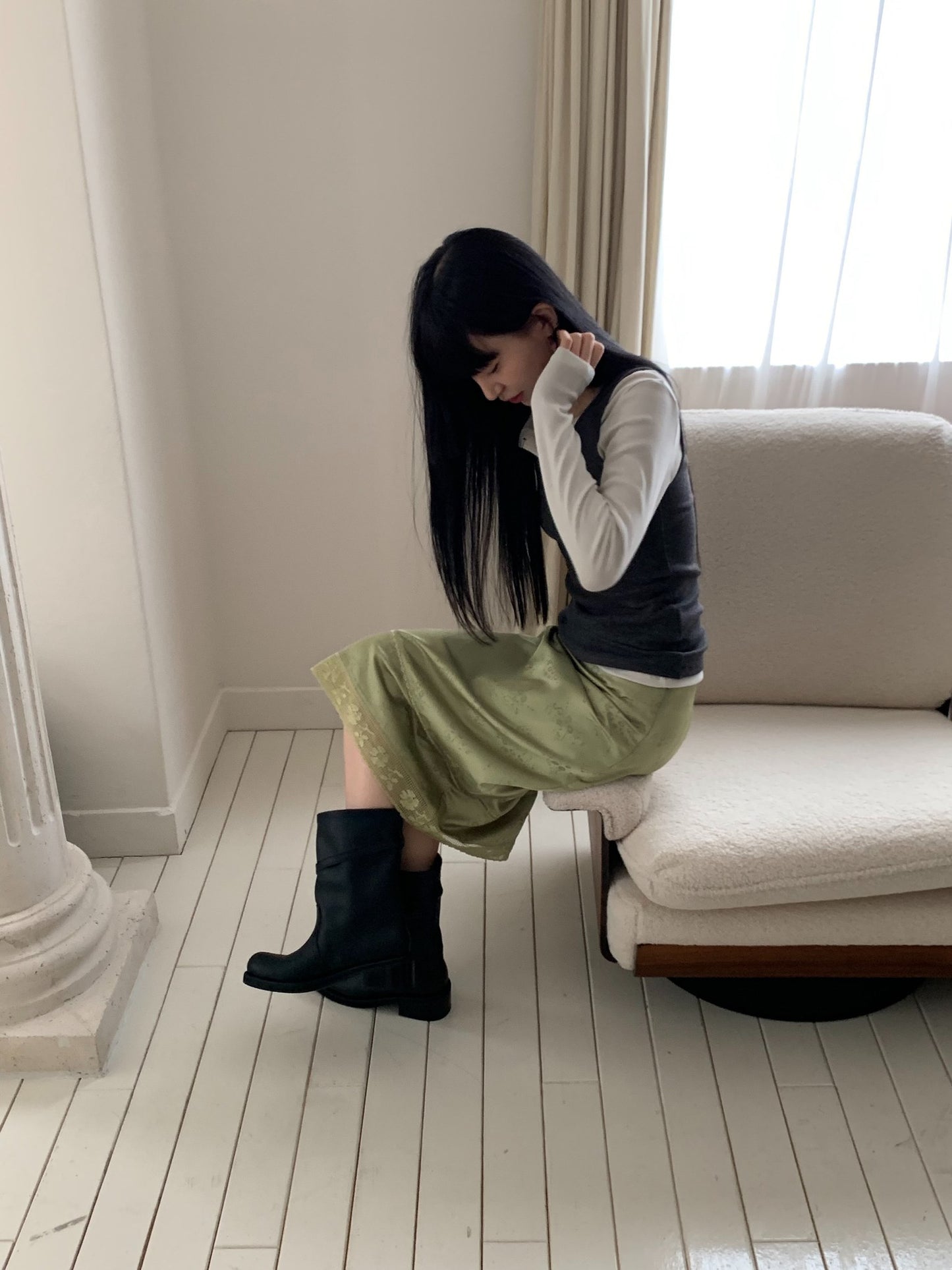 rina jacquard skirt