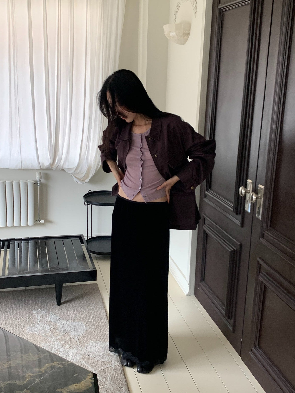 jerry velvet skirt-2col