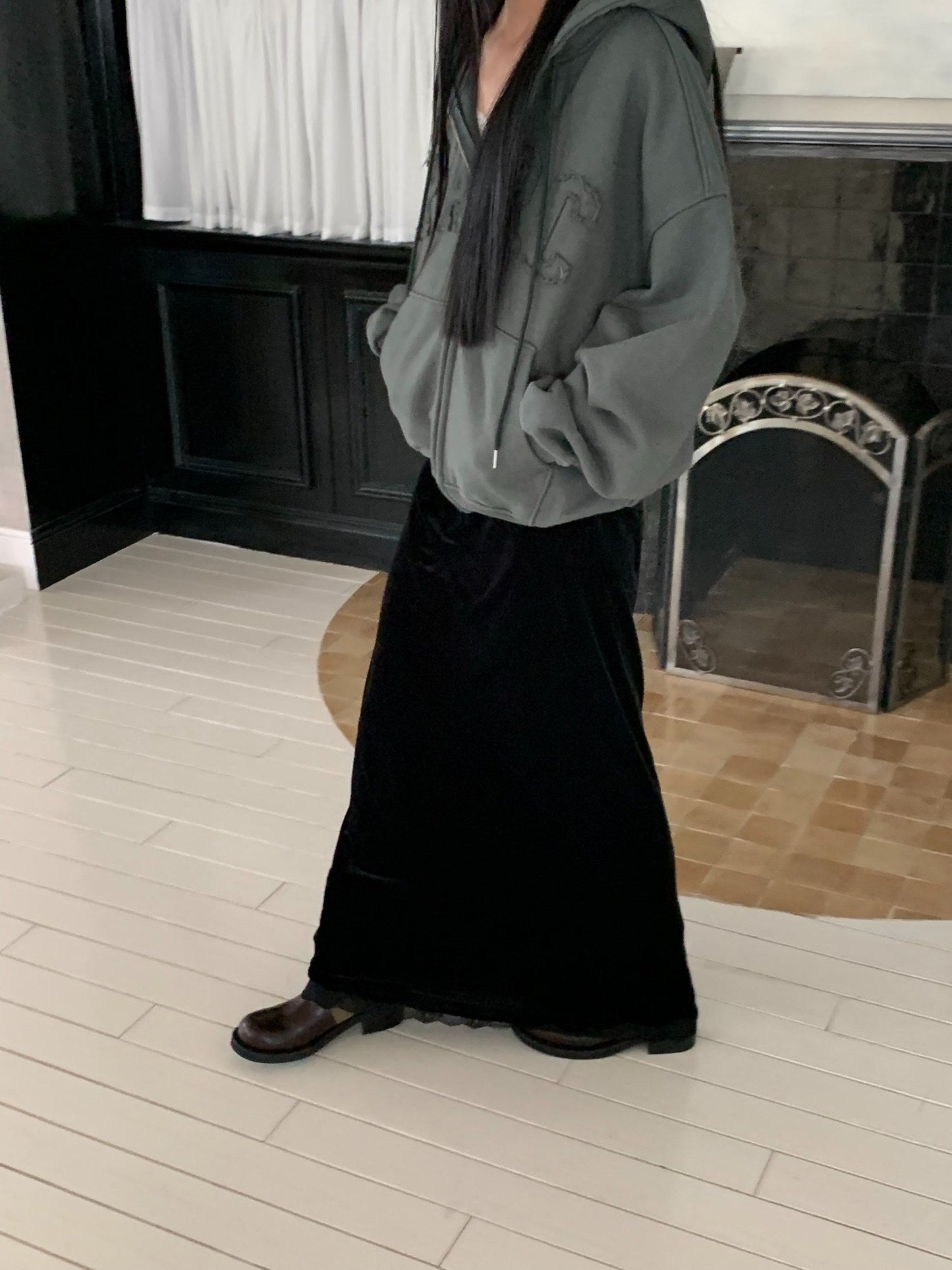 jerry velvet skirt-2col