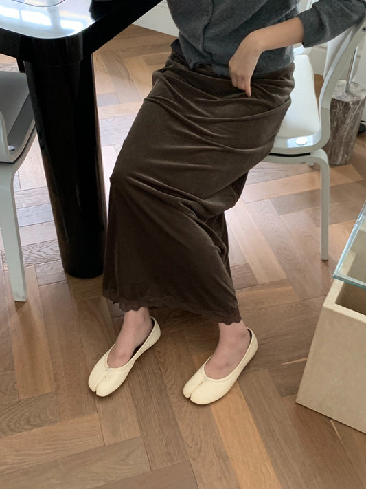 jerry velvet skirt-2col