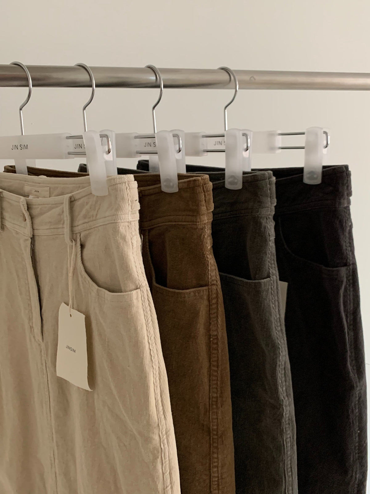 ash corduroy skirt-4col