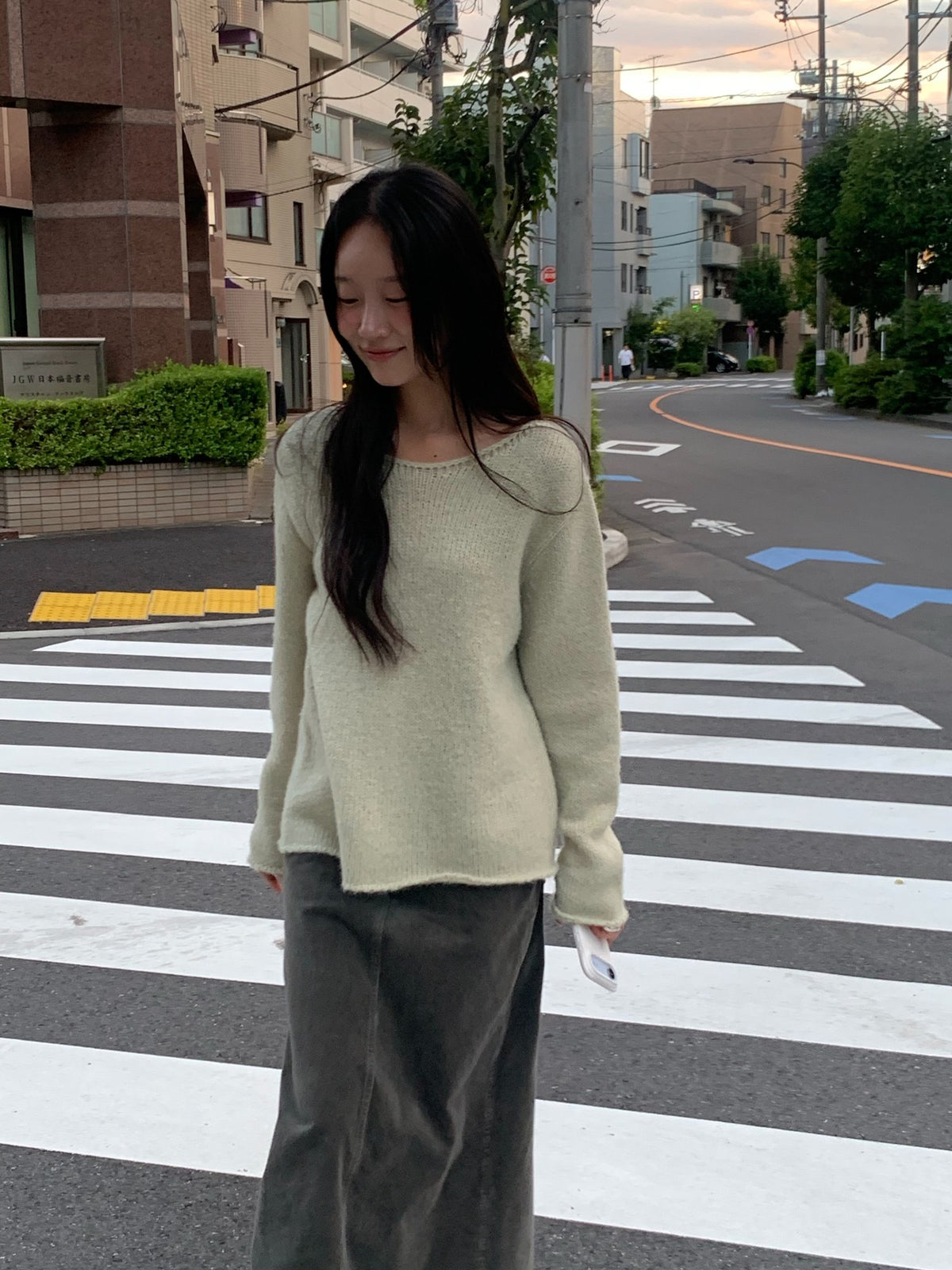 ash corduroy skirt-4col
