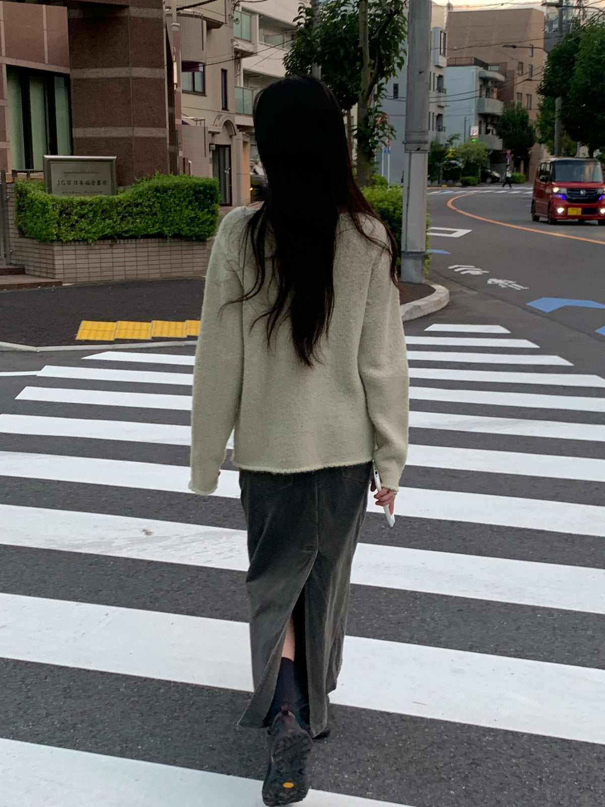ash corduroy skirt-4col