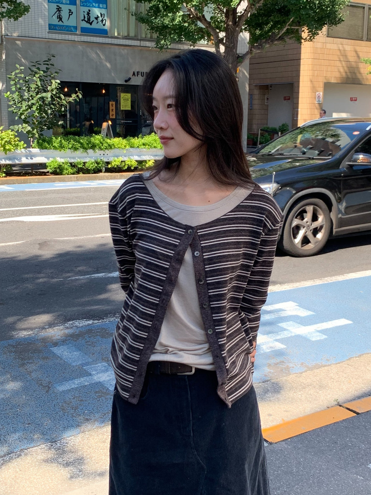 here corduroy skirt-2col
