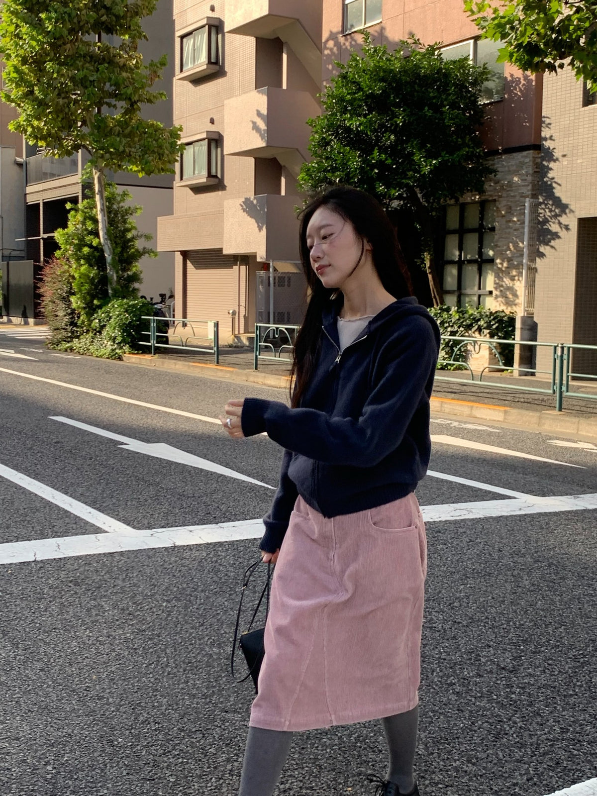 here corduroy skirt-2col