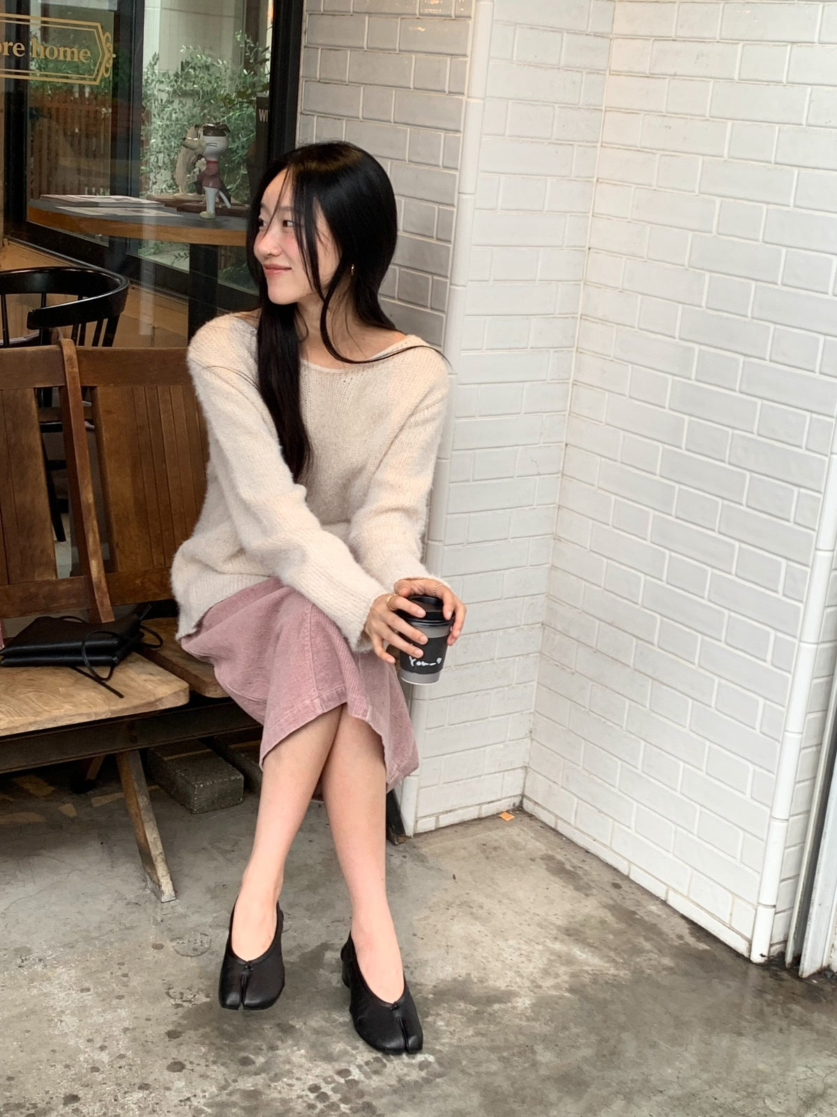 here corduroy skirt-2col