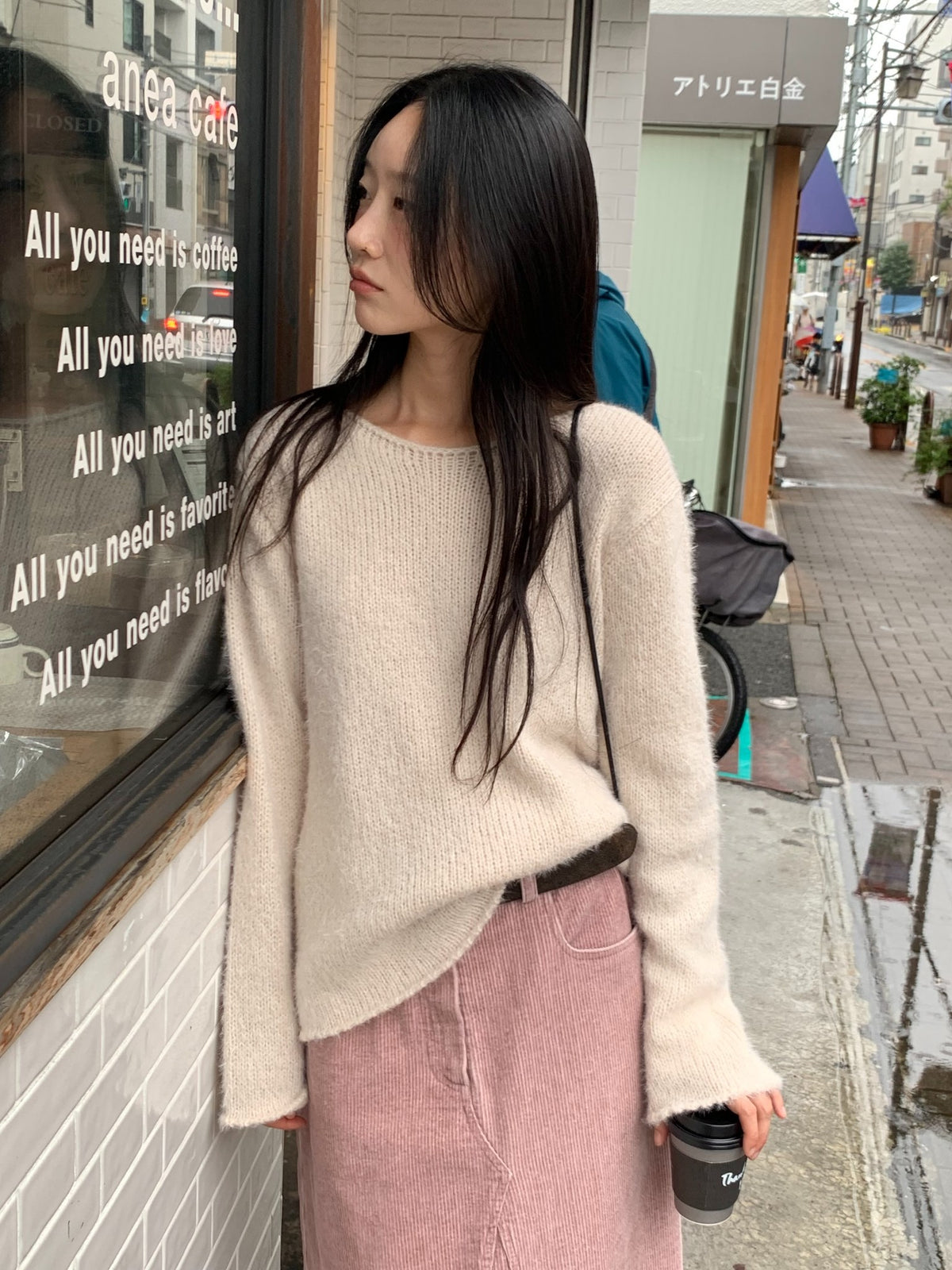 here corduroy skirt-2col
